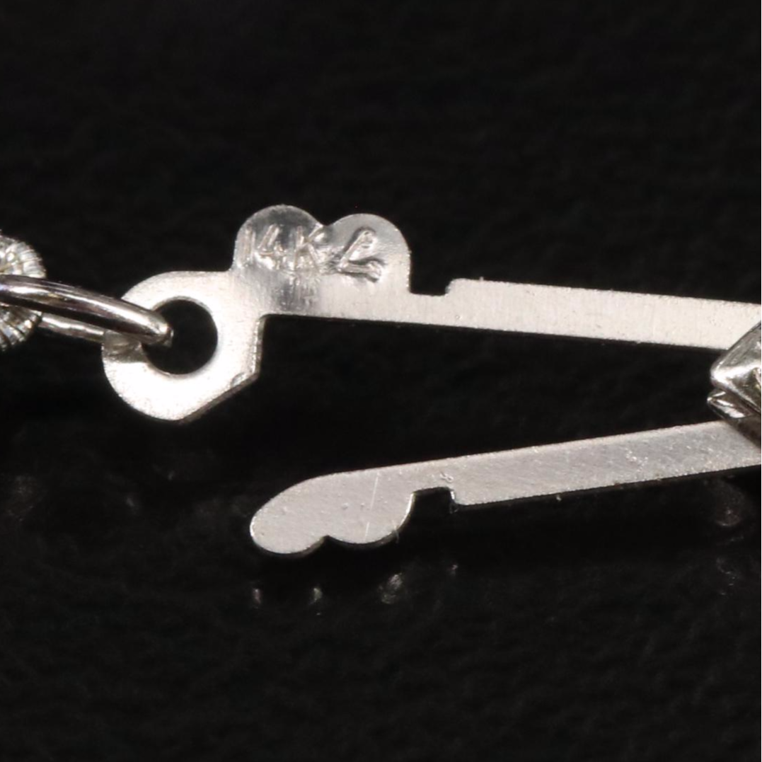 Pearl and Amethyst Bead Necklace with 14K Clasp