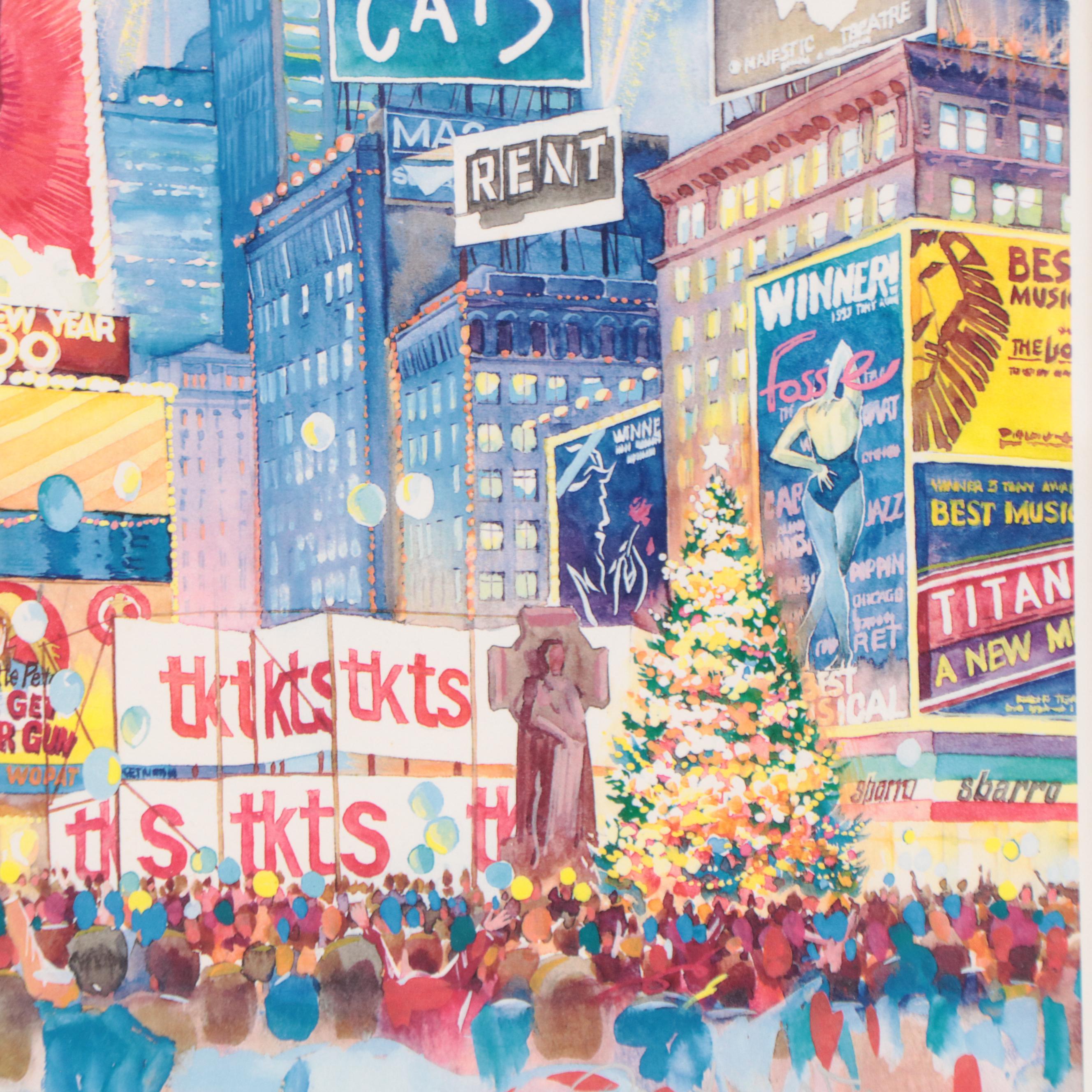 Roustam Nour Digital Print "Times Square Ball Drop"