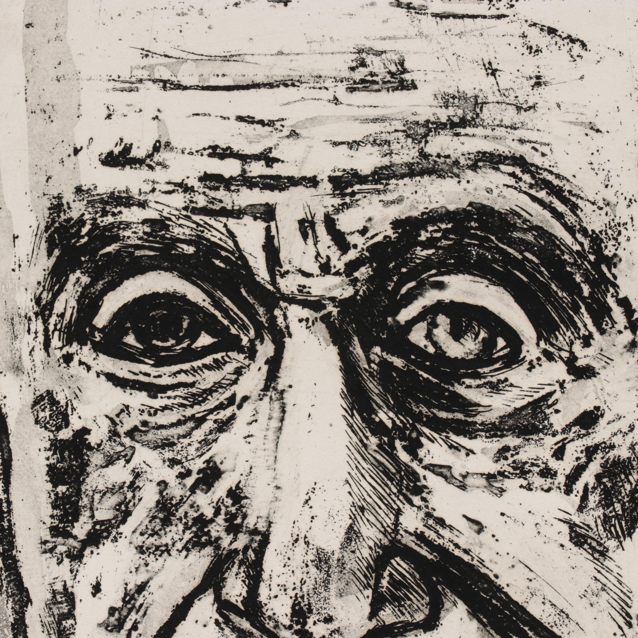 Sidney Chafetz Etching With Aquatint "Dr. Zollinger," 1975