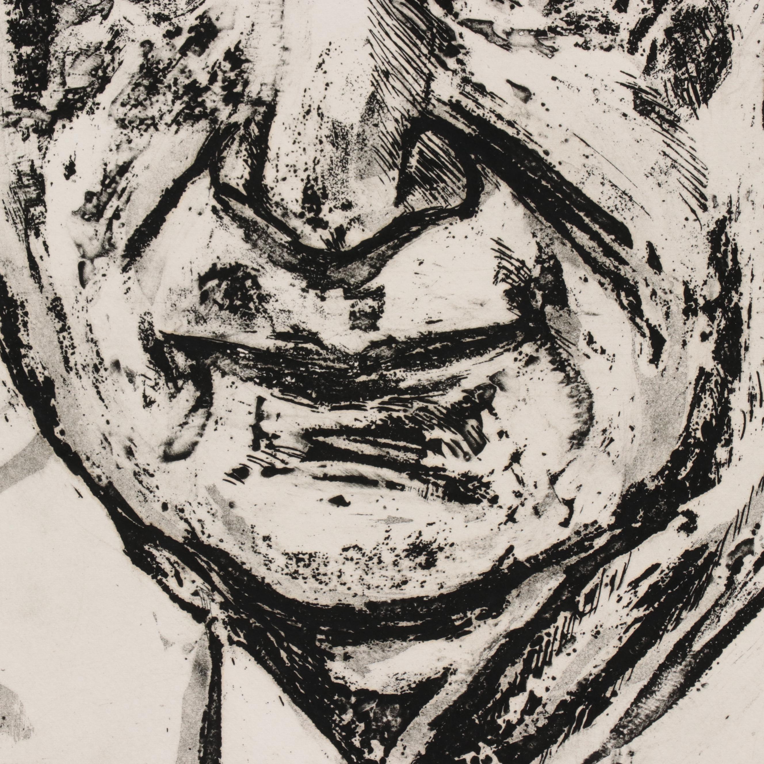 Sidney Chafetz Etching With Aquatint "Dr. Zollinger," 1975