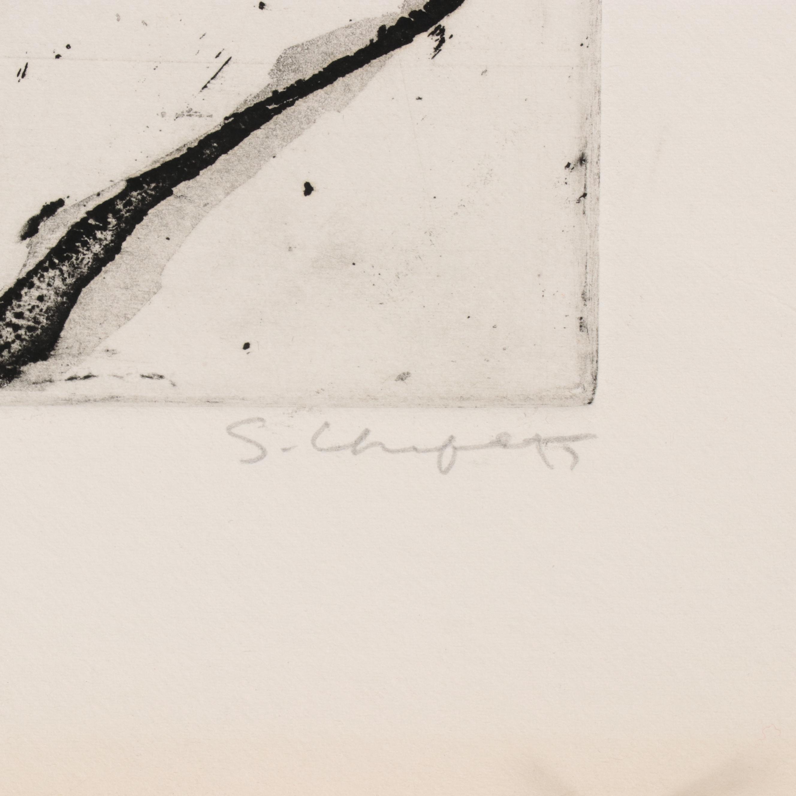 Sidney Chafetz Etching With Aquatint "Dr. Zollinger," 1975