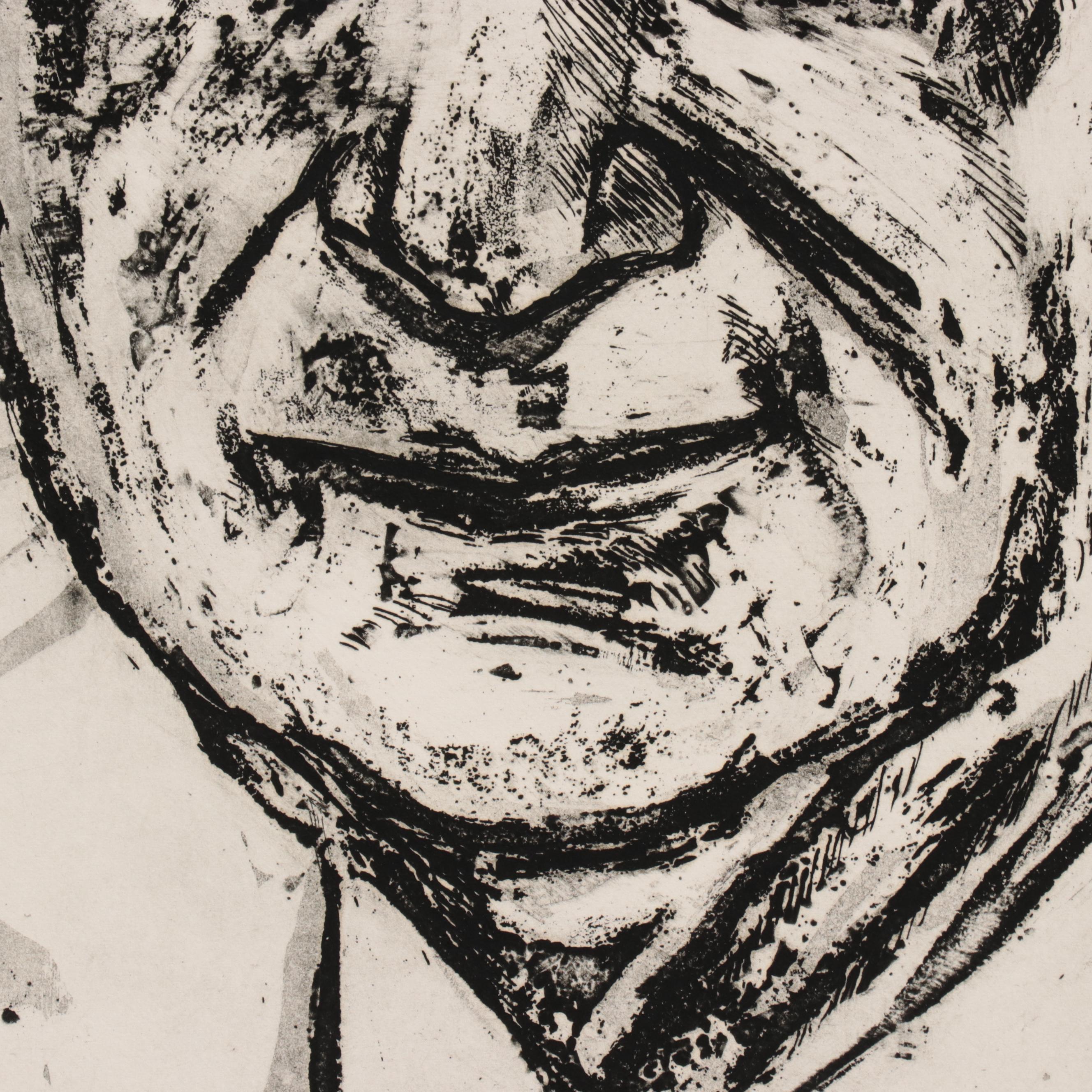 Sidney Chafetz Etching With Aquatint "Dr. Zollinger," 1975