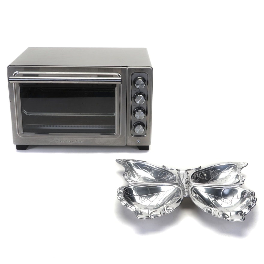 KitchenAid Compact Convection Oven with Arthur Court Butterfly Dish