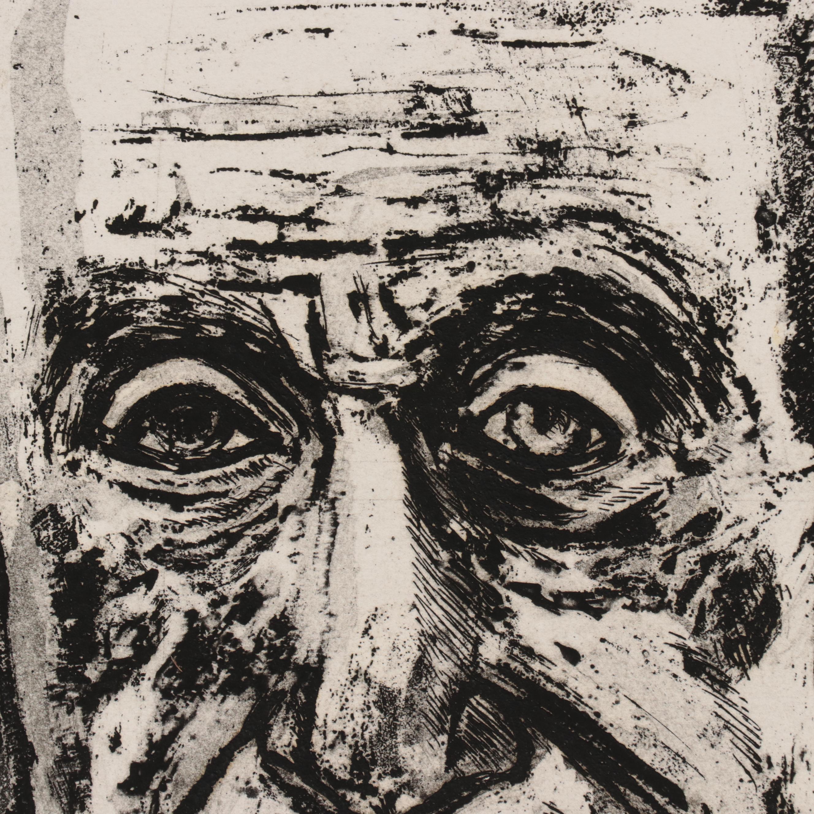 Sidney Chafetz Etching With Aquatint "Dr. Zollinger," 1975