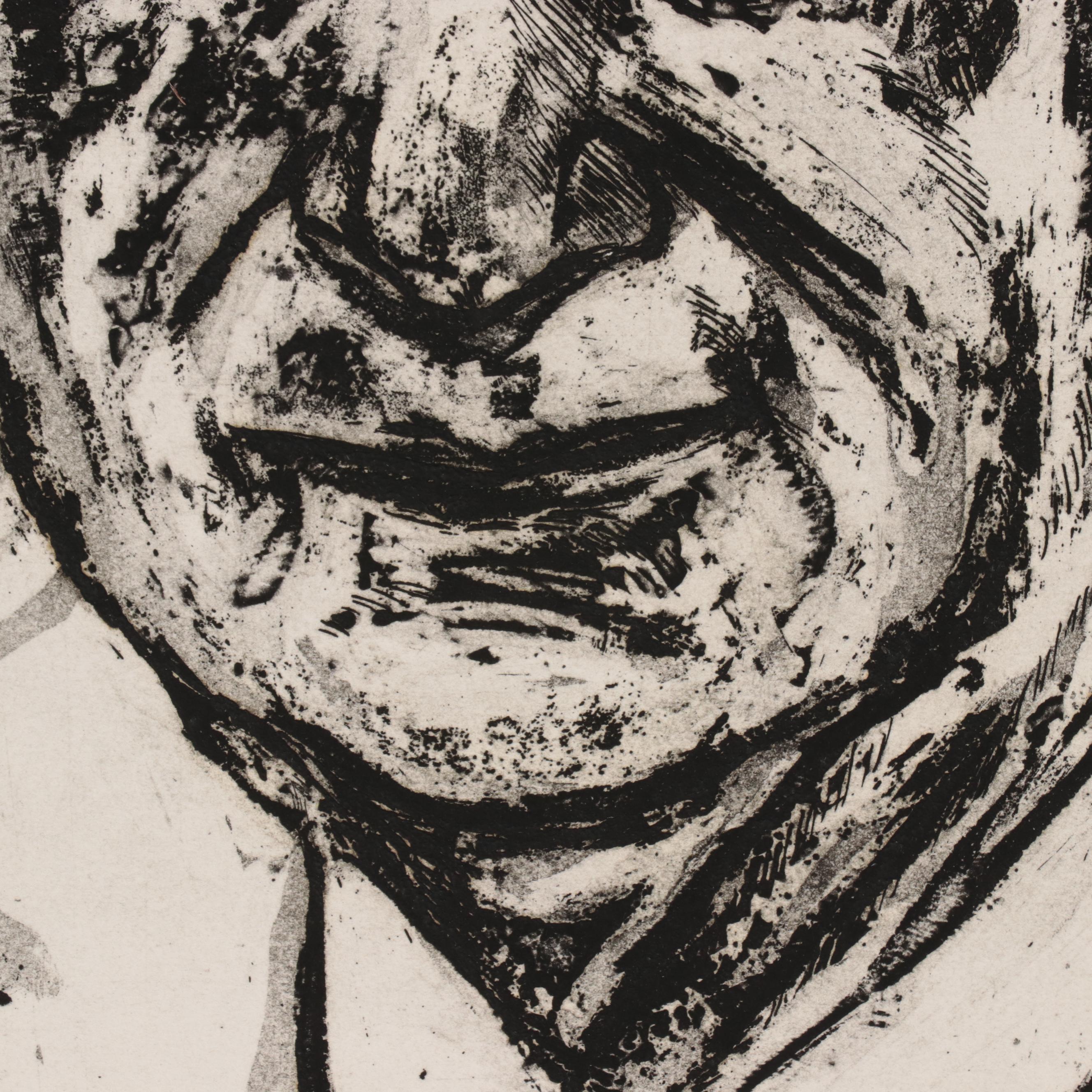 Sidney Chafetz Etching With Aquatint "Dr. Zollinger," 1975