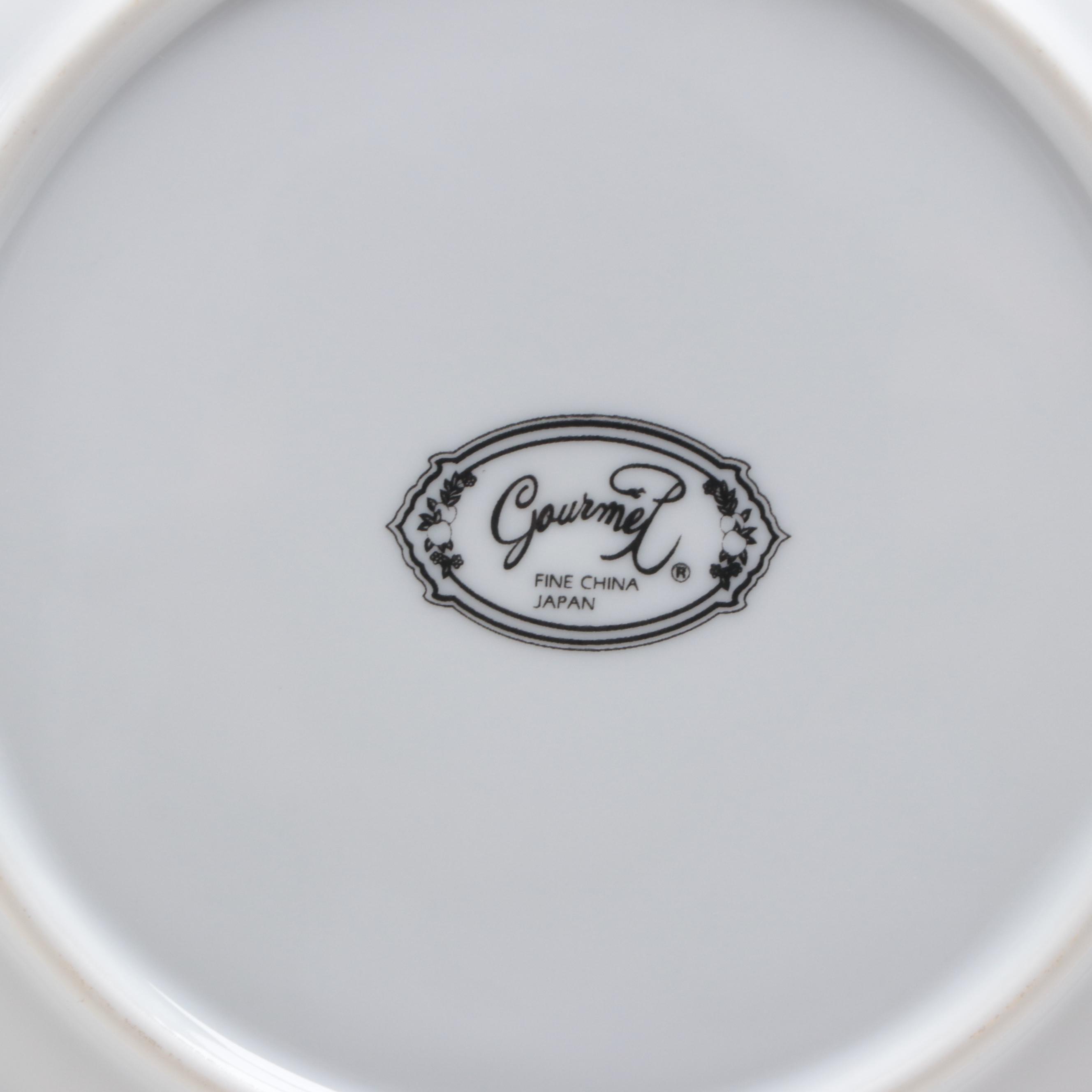 Gourmet "Imari" Bone China Dinnerware, Mid to Late 20th Century
