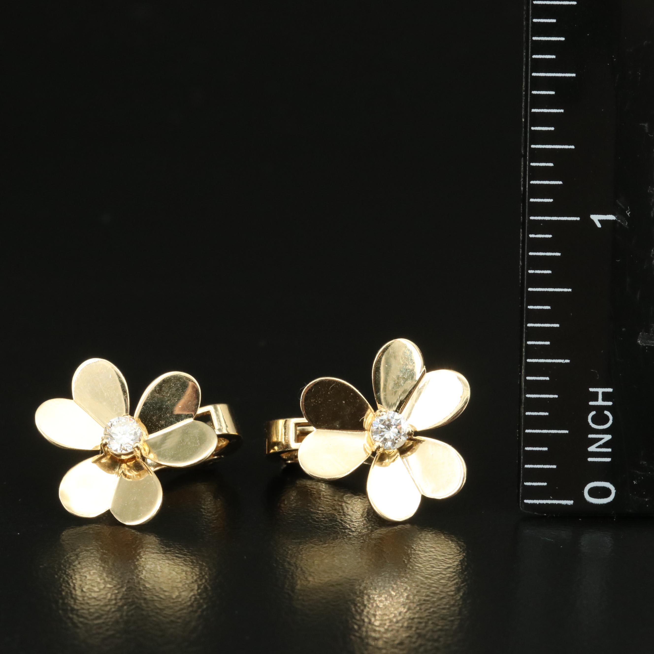 14K 0.40 CTW Diamond Trillion Flower Necklace and Earrings Set