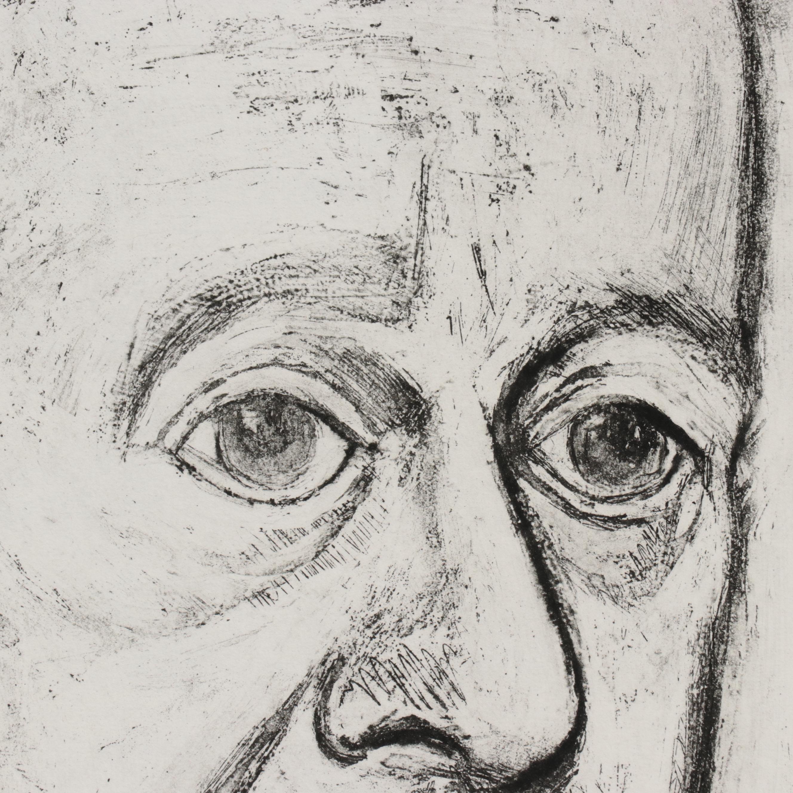 Sidney Chafetz Portrait Etching "Dr. Val Jordan"