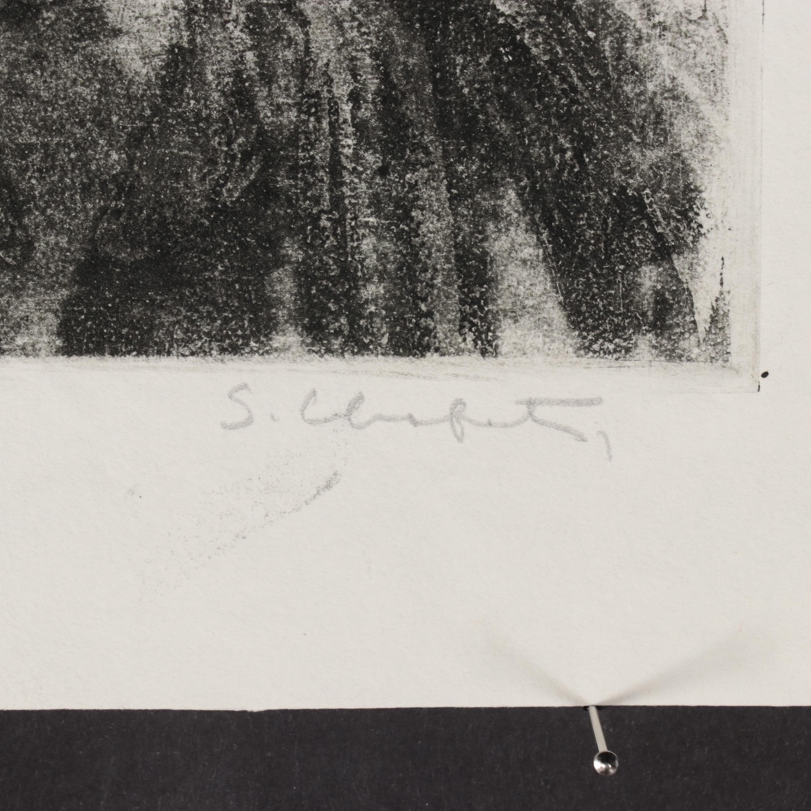 Sidney Chafetz Portrait Etching "Dr. Val Jordan"