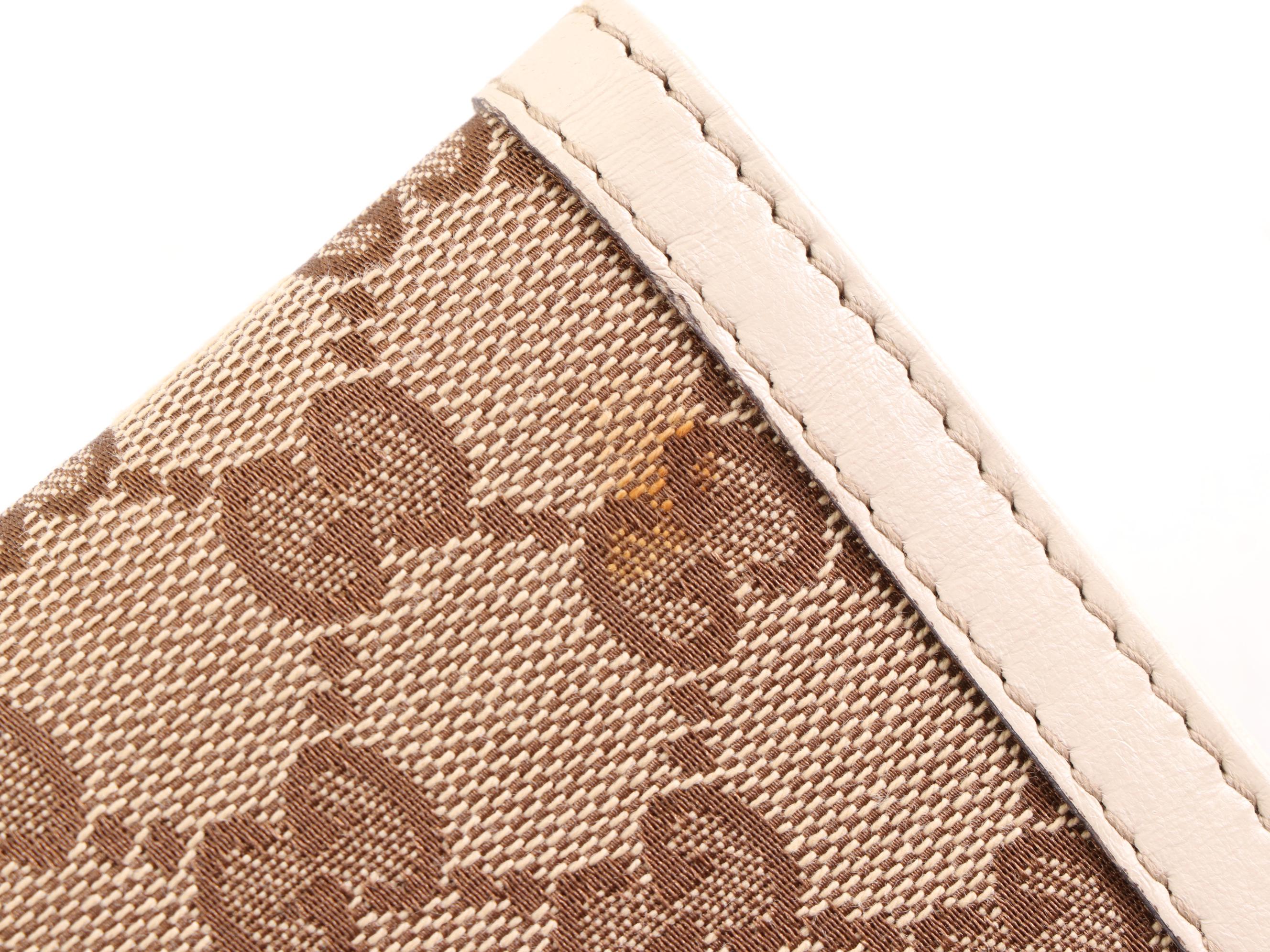 Gucci Continental Wallet in GG Canvas and Leather Trim with Box