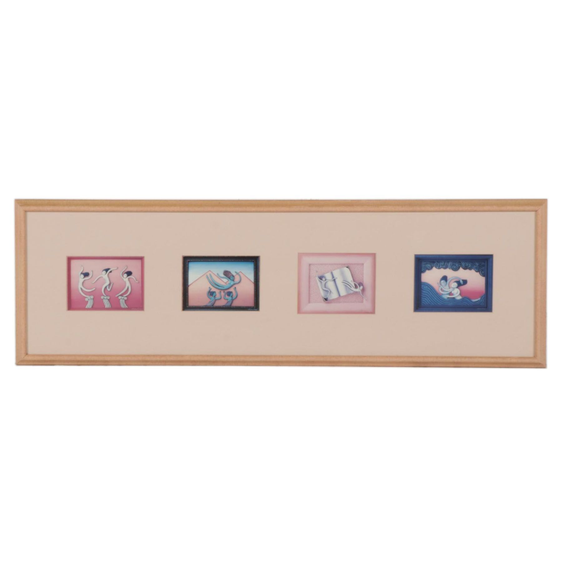 Folk Art Offset Lithographs After Andrea Arroyo, Late 20th Century