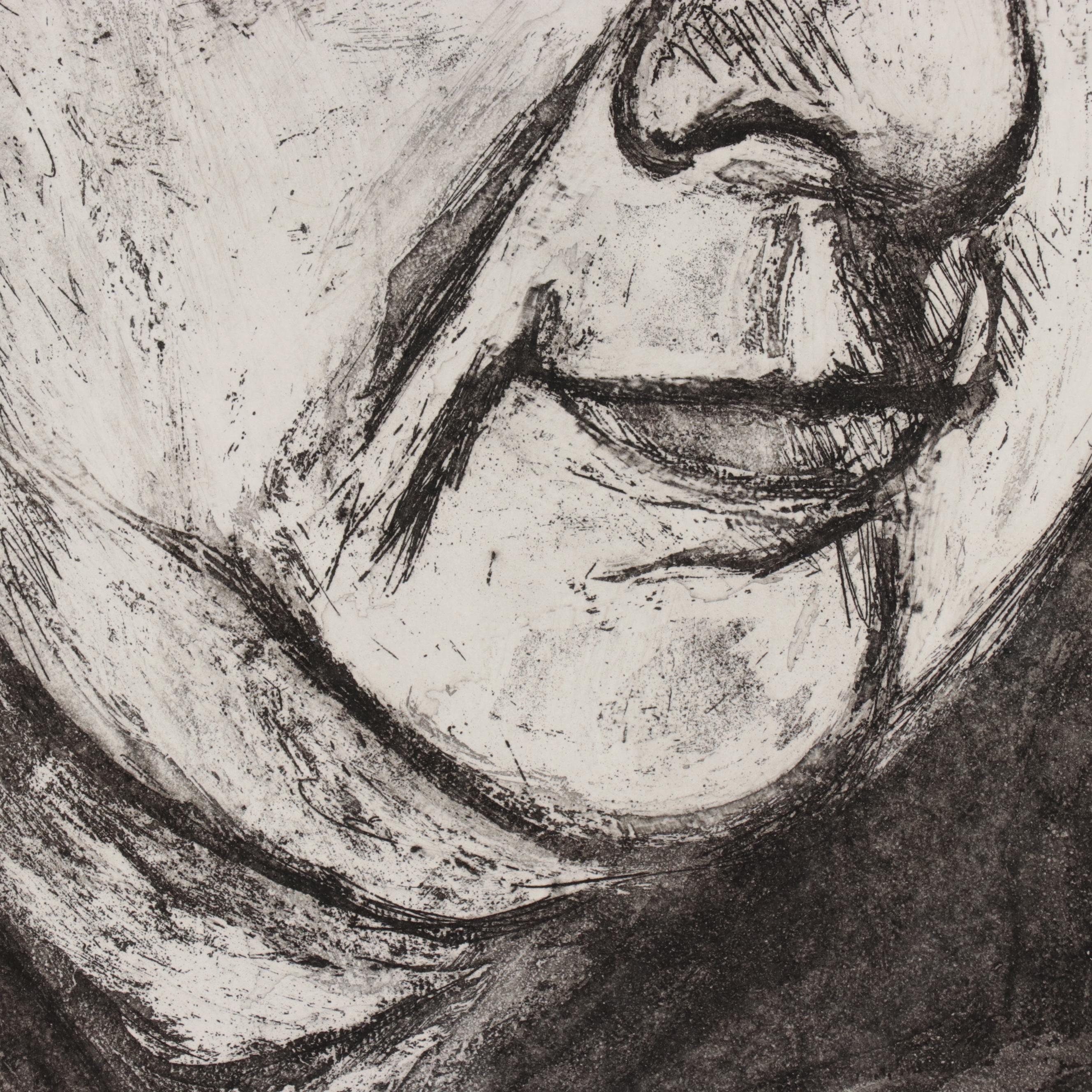 Sidney Chafetz Portrait Etching "Dr. Val Jordan"