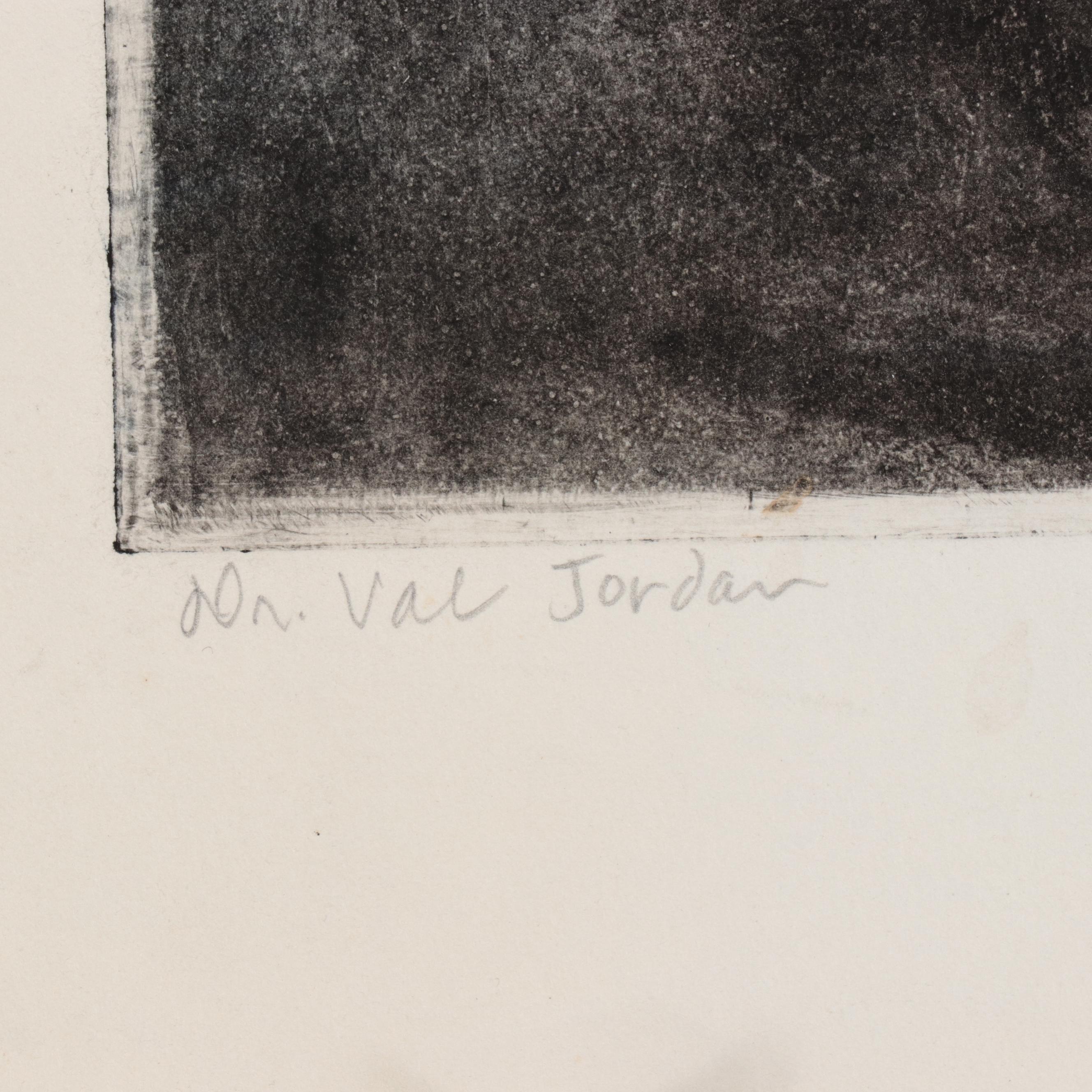 Sidney Chafetz Portrait Etching "Dr. Val Jordan"