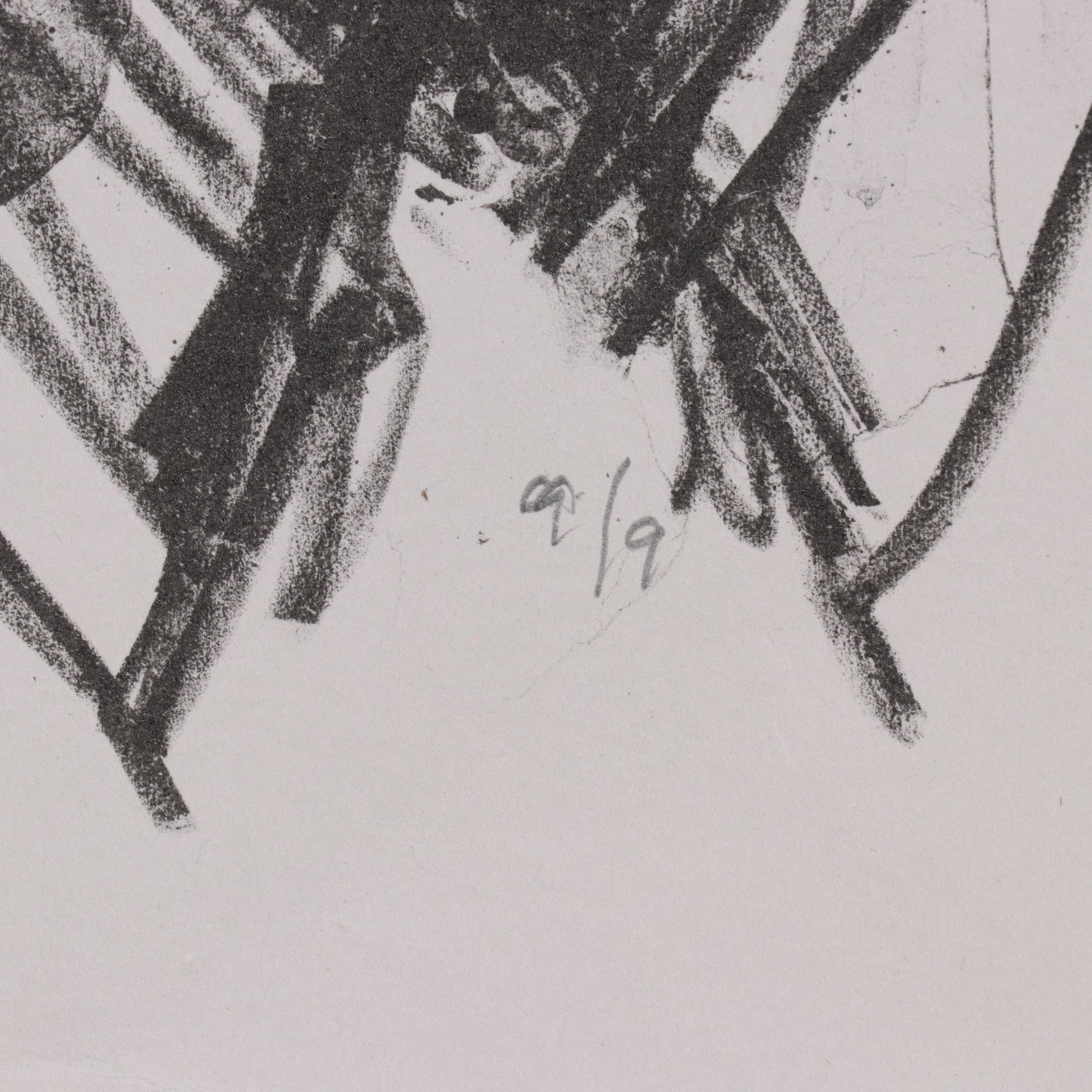 Sidney Chafetz Lithograph "Dr. Stan Cohen, MD," 2005