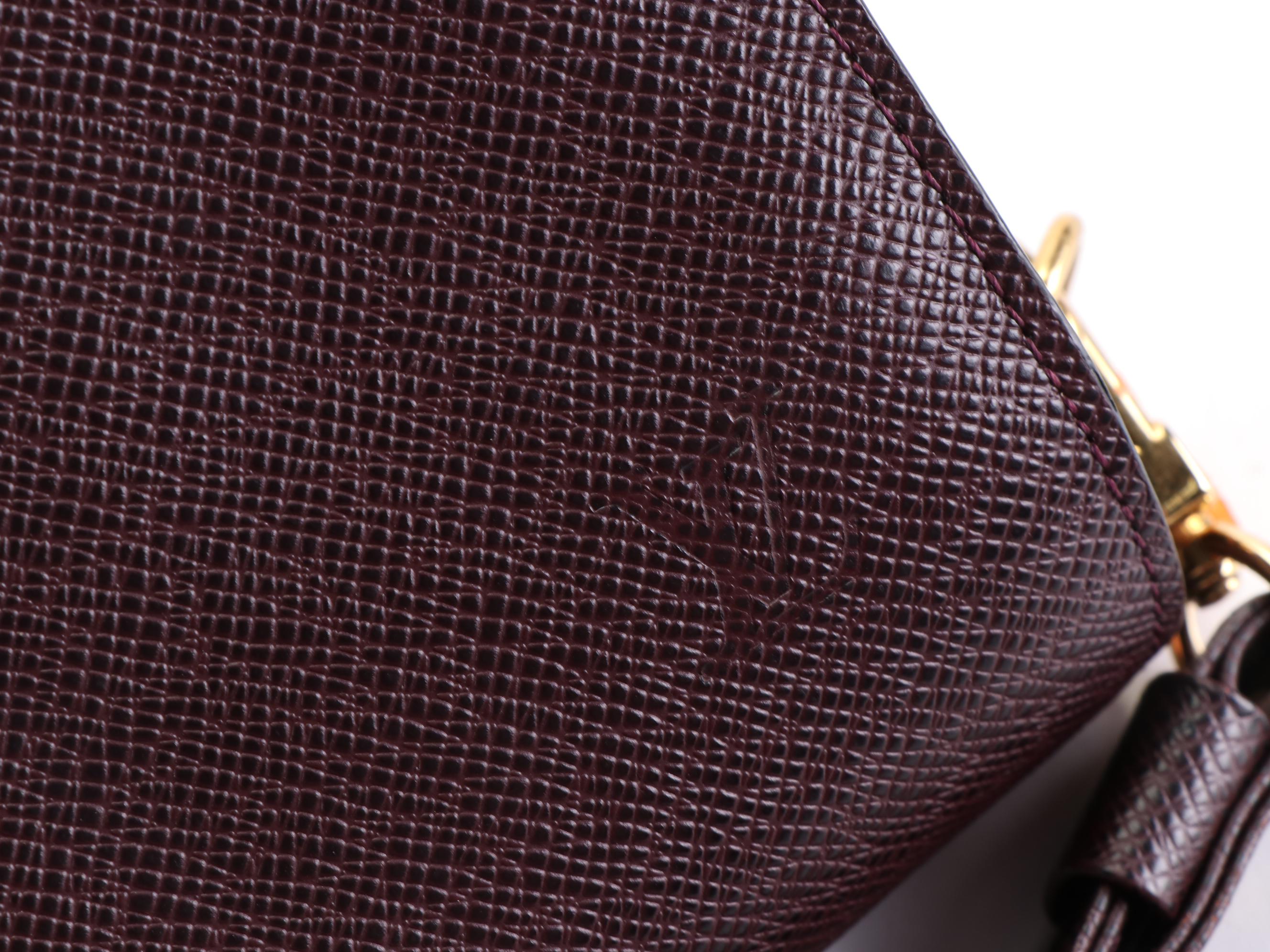 Louis Vuitton Pochette Baïkal Clutch Bag in Taïga Leather