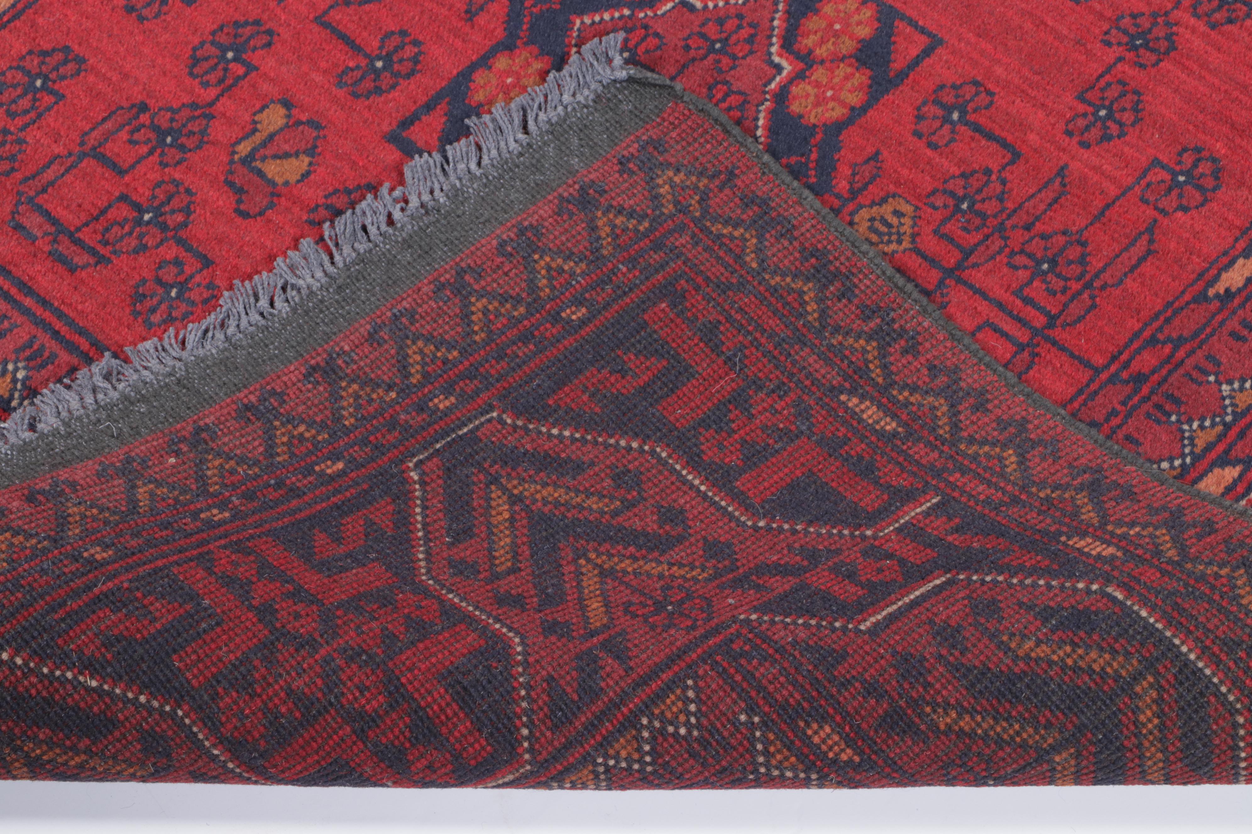 3'4 x 5' Hand-Knotted Afghan Kunduz Area Rug
