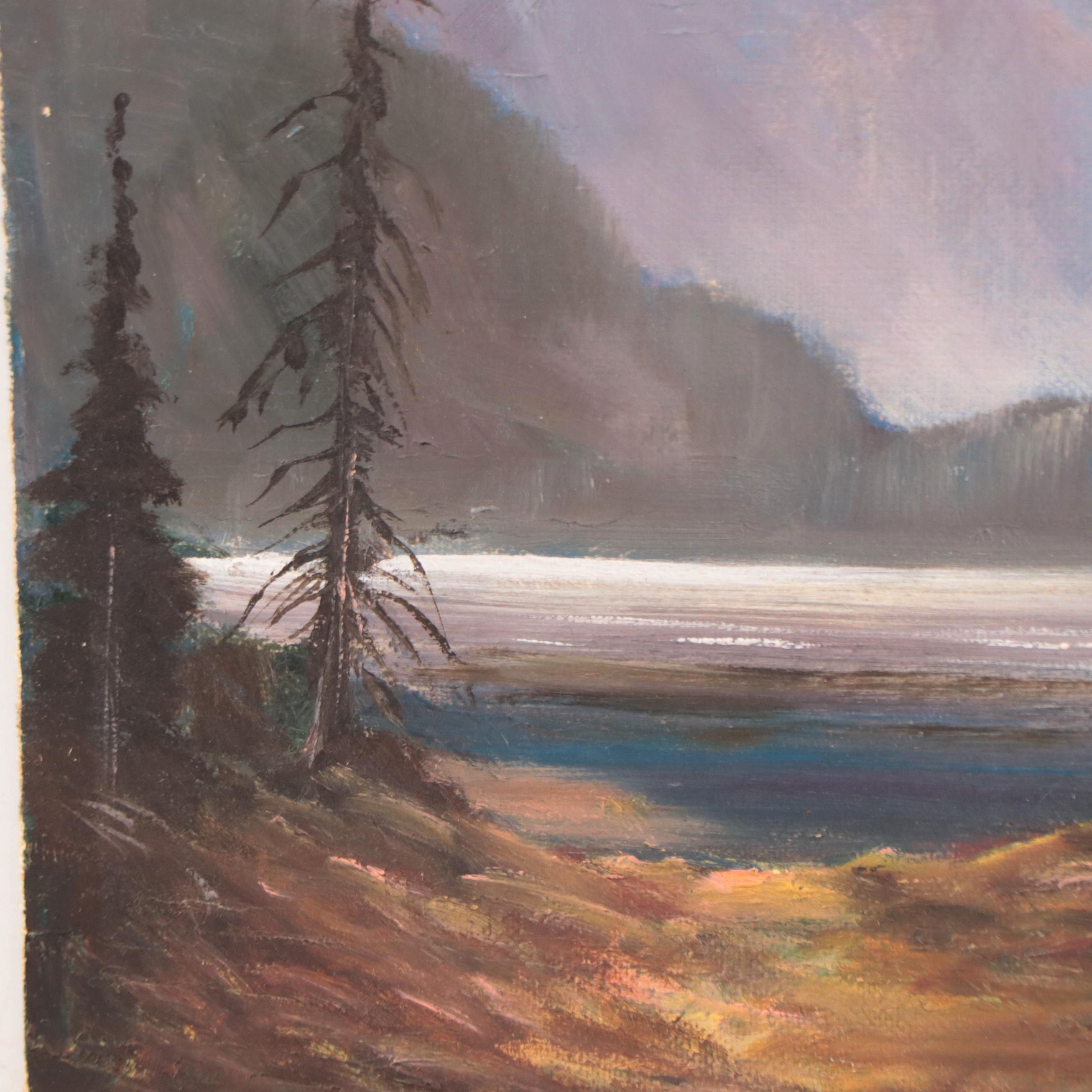 Frederick Priddat Landscape Oil Painting "British Columbia Scene"