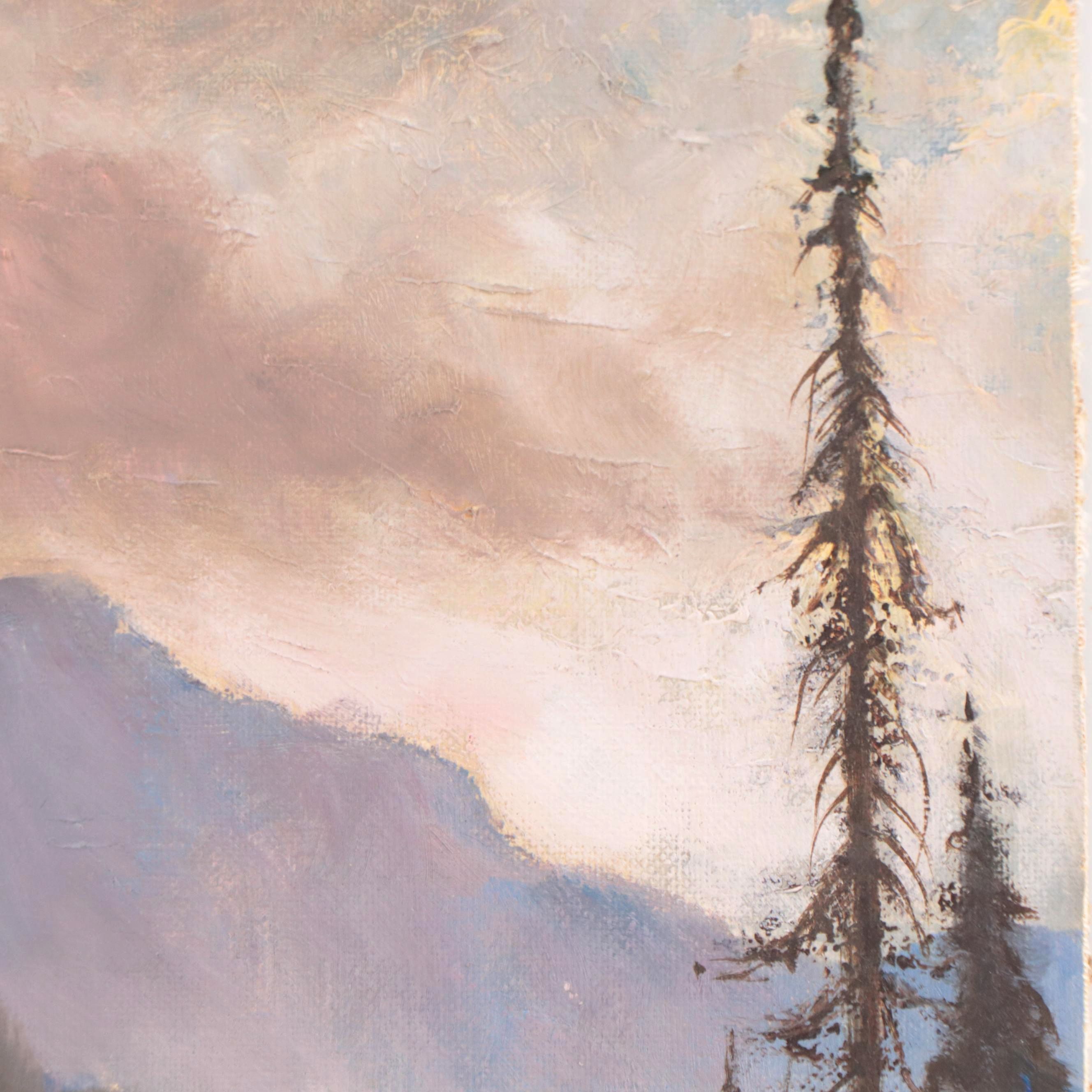 Frederick Priddat Landscape Oil Painting "British Columbia Scene"