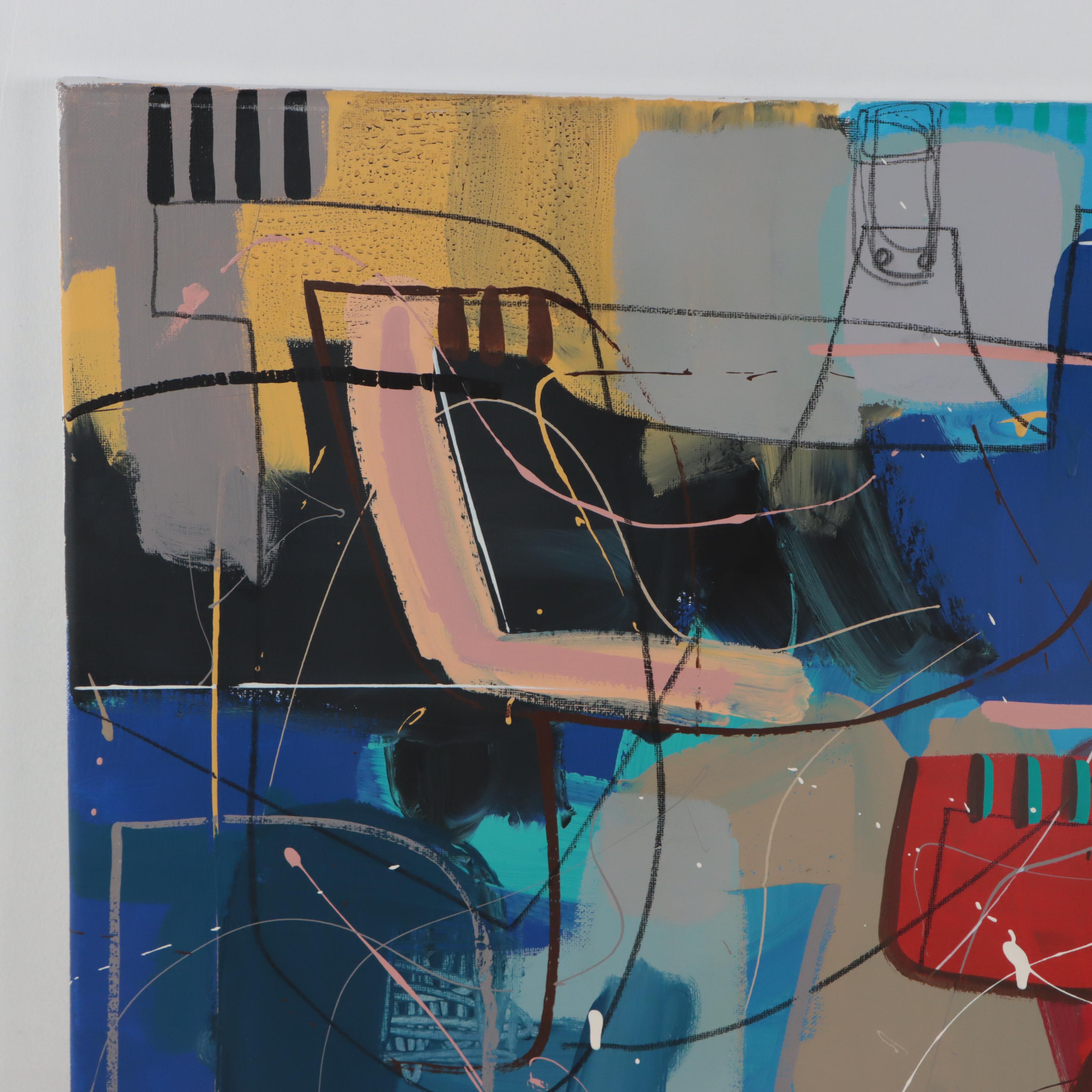 Michel Blázquez Acrylic Painting "Abstract #310," 2023