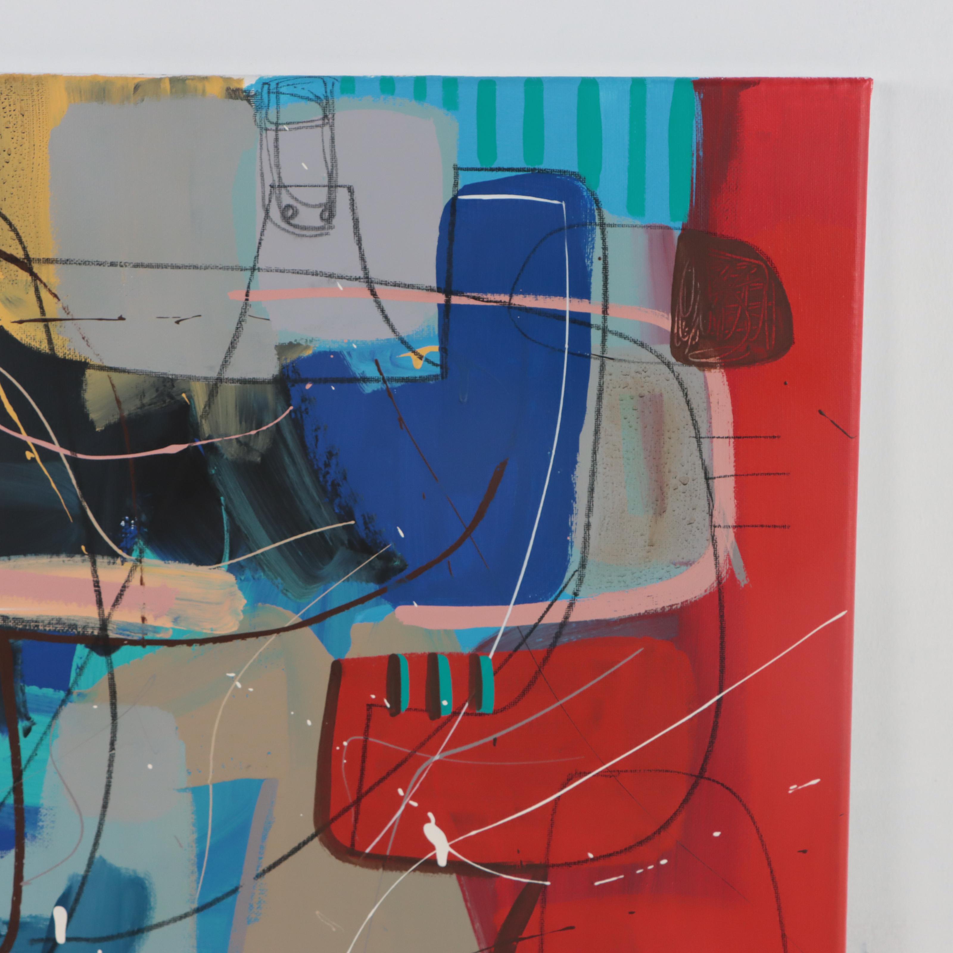 Michel Blázquez Acrylic Painting "Abstract #310," 2023