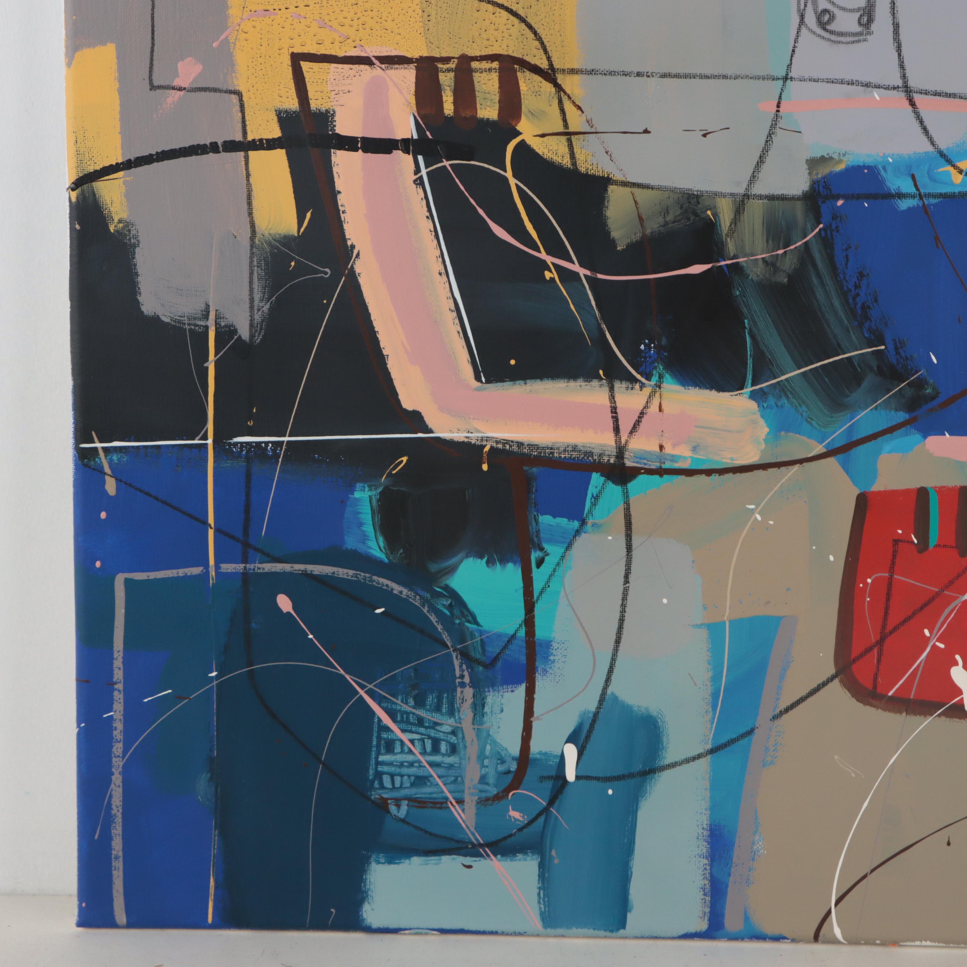 Michel Blázquez Acrylic Painting "Abstract #310," 2023