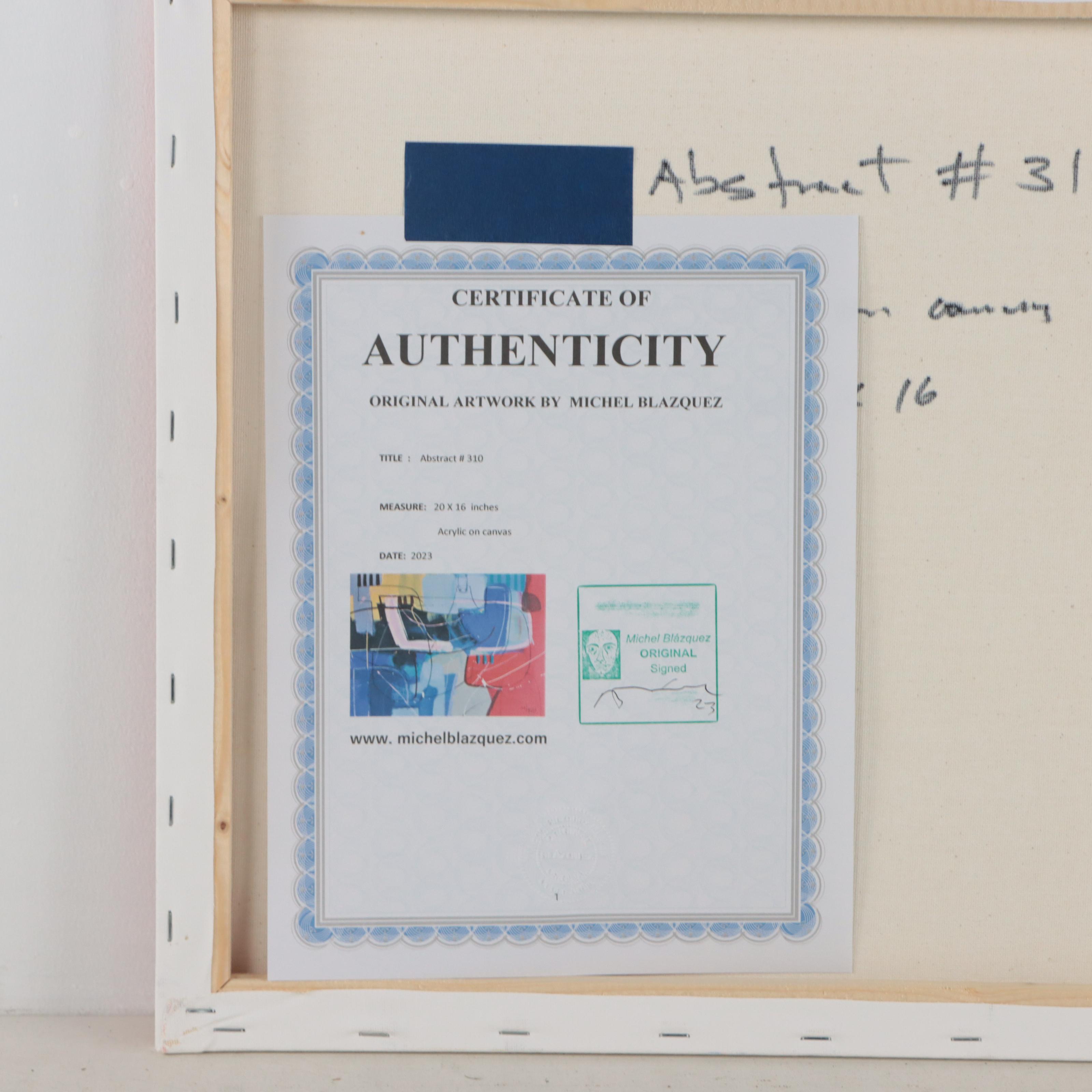 Michel Blázquez Acrylic Painting "Abstract #310," 2023