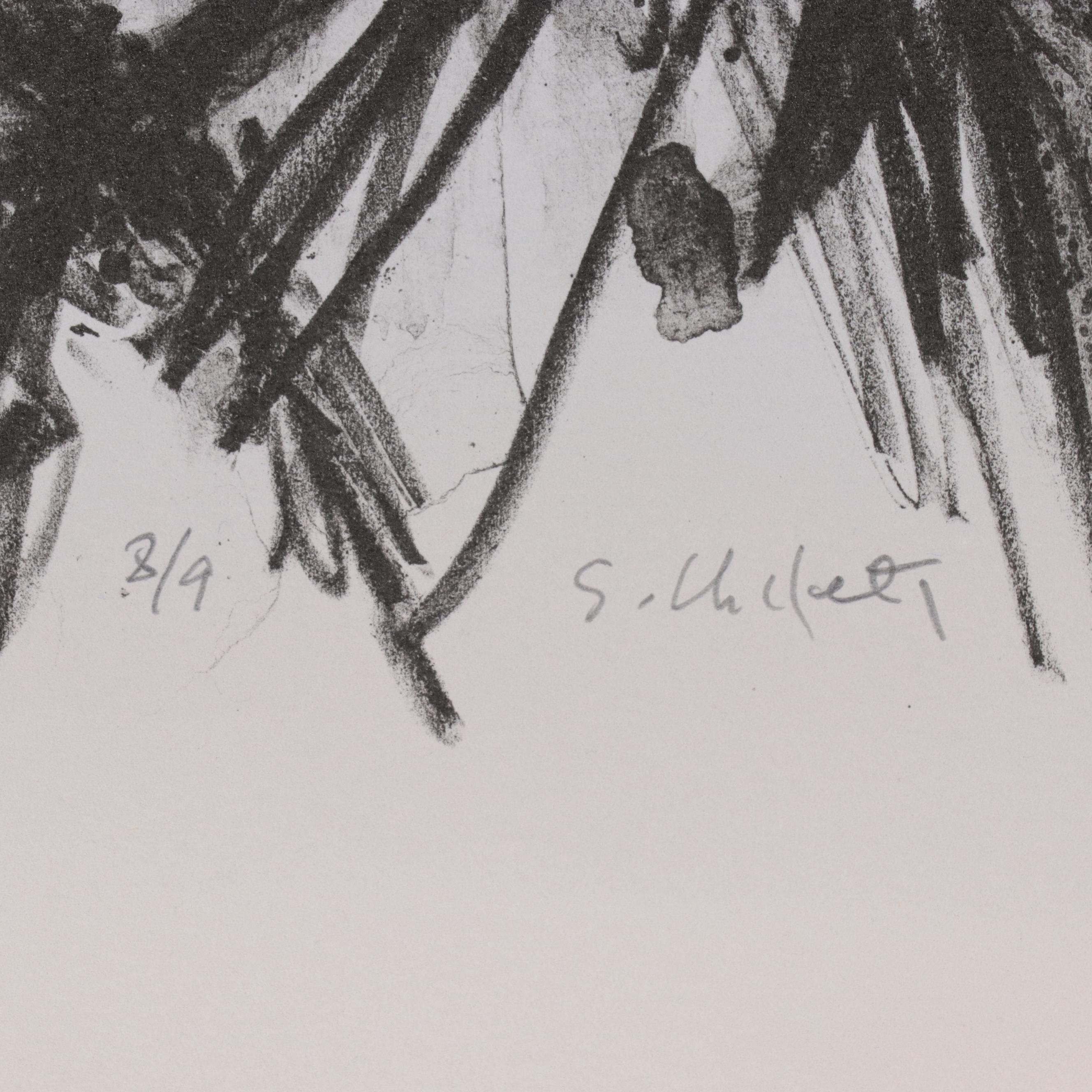 Sidney Chafetz Lithograph "Dr. Stan Cohen, MD," 2005