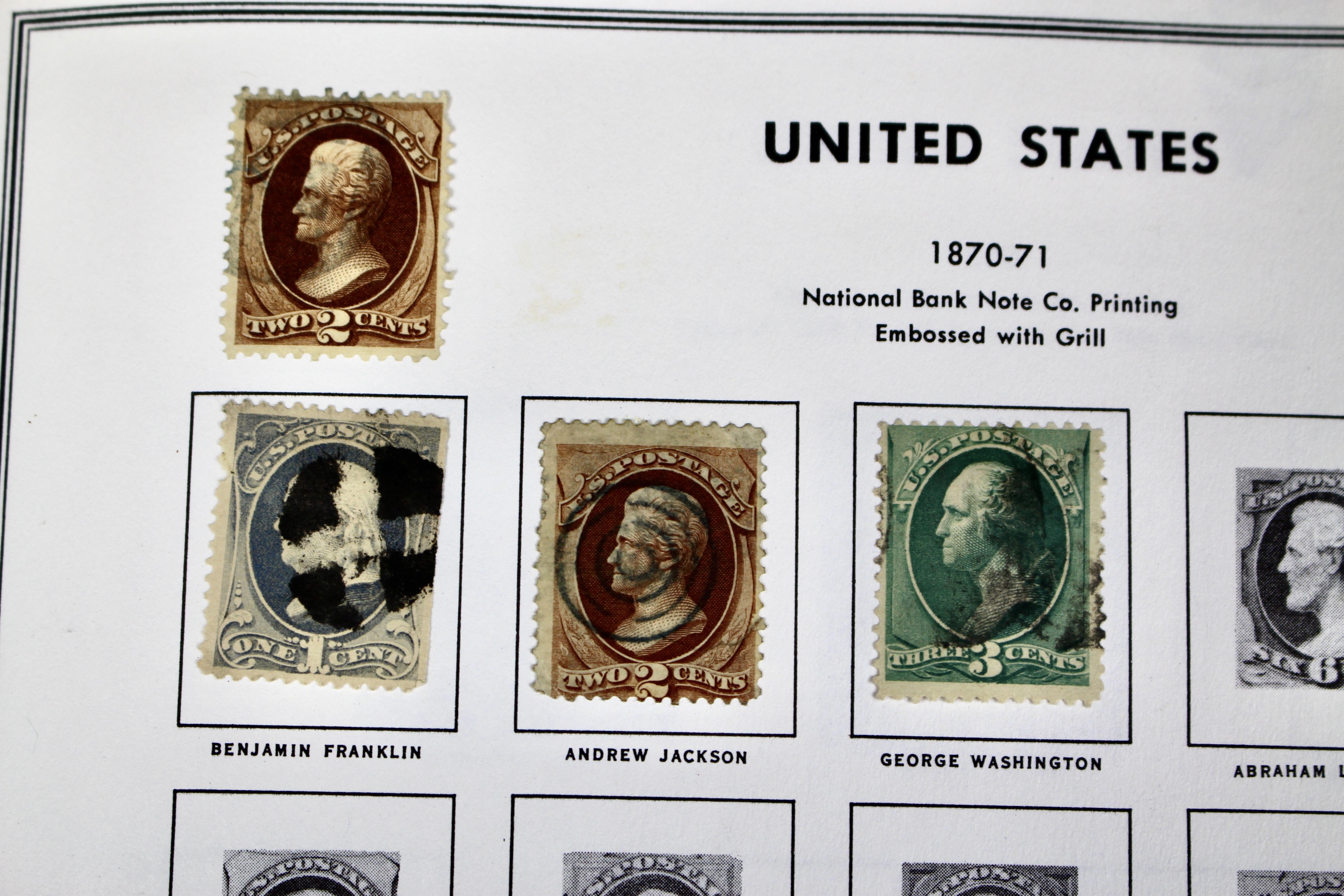 U.S. Postage Stamp Collection, 1851 to 1969