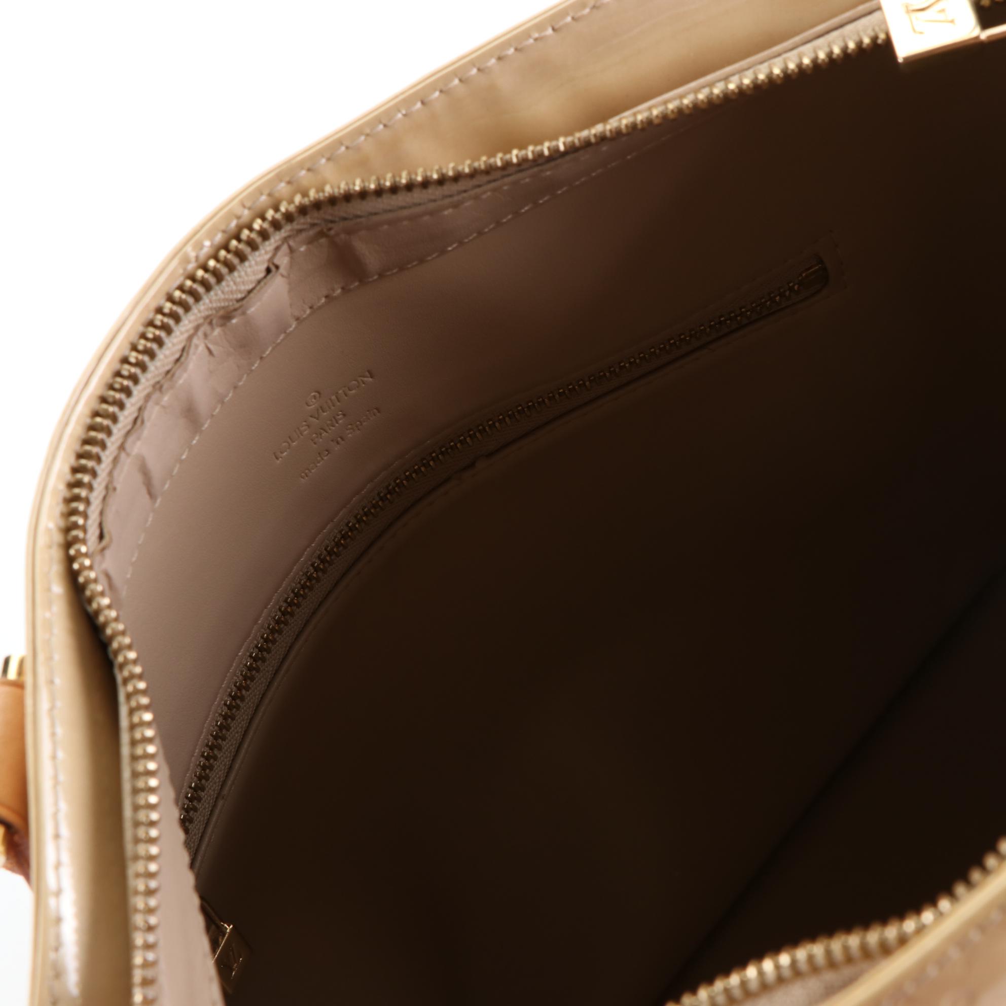 Louis Vuitton Houston Bag in Monogram Vernis and Vachetta Leather