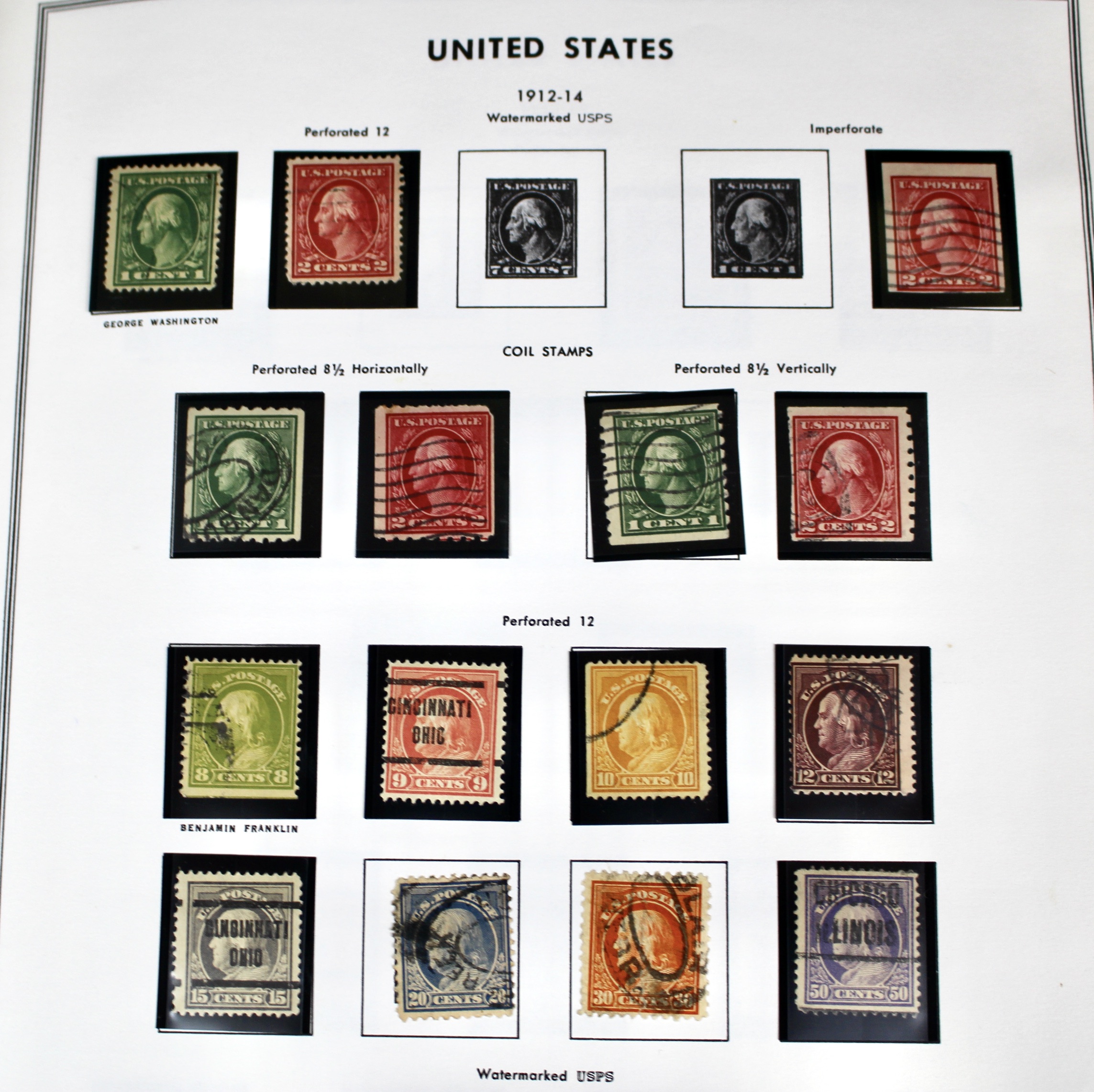 U.S. Postage Stamp Collection, 1851 to 1969