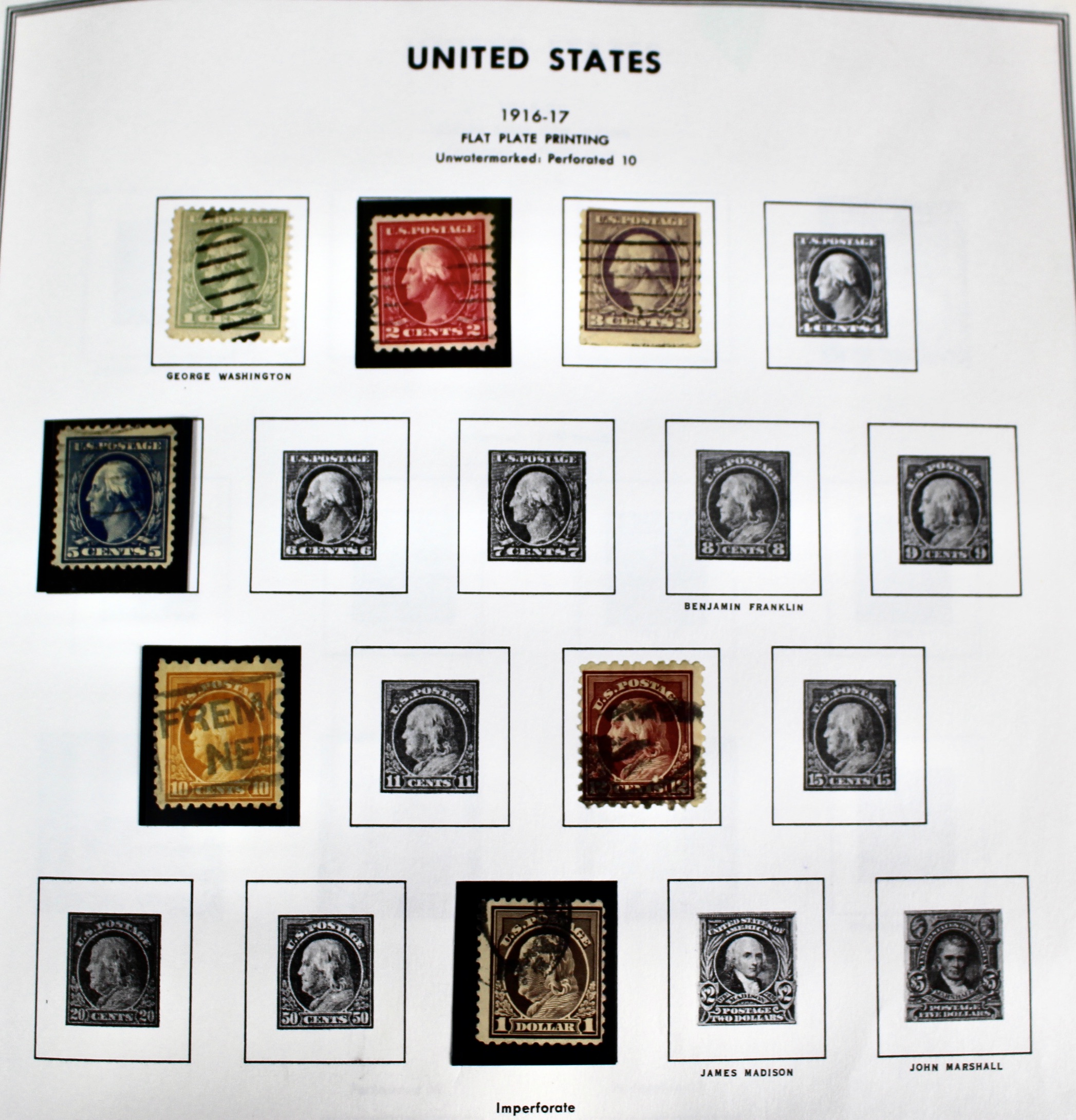 U.S. Postage Stamp Collection, 1851 to 1969