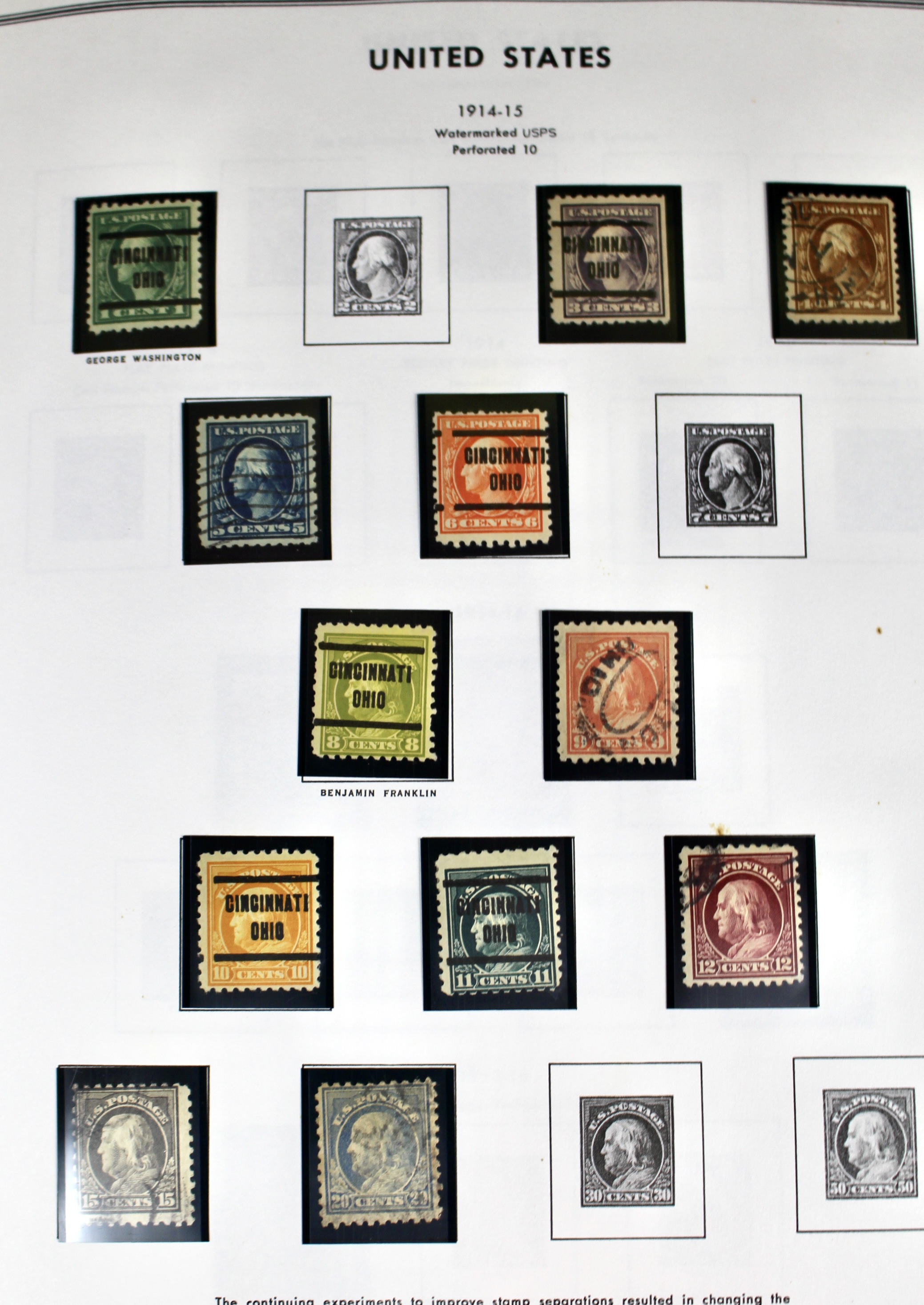 U.S. Postage Stamp Collection, 1851 to 1969