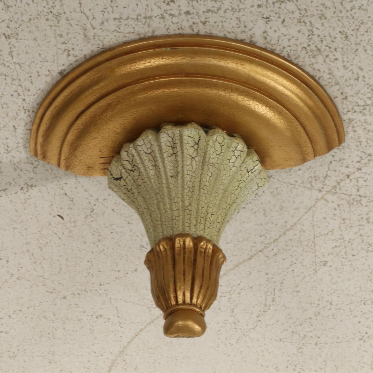 The Bombay Company Neoclassical Style Wall Shelves and Giltwood Mirror