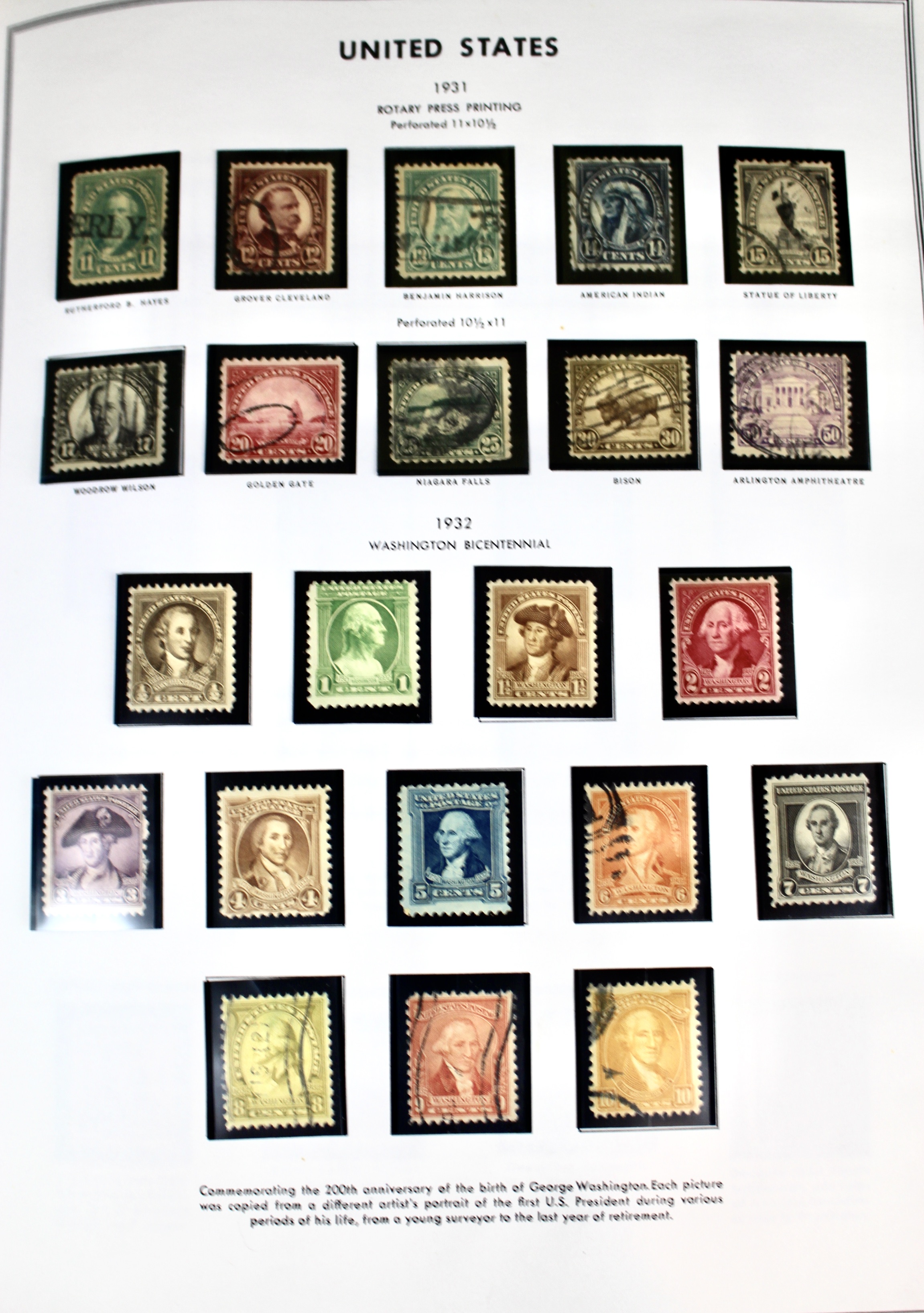 U.S. Postage Stamp Collection, 1851 to 1969