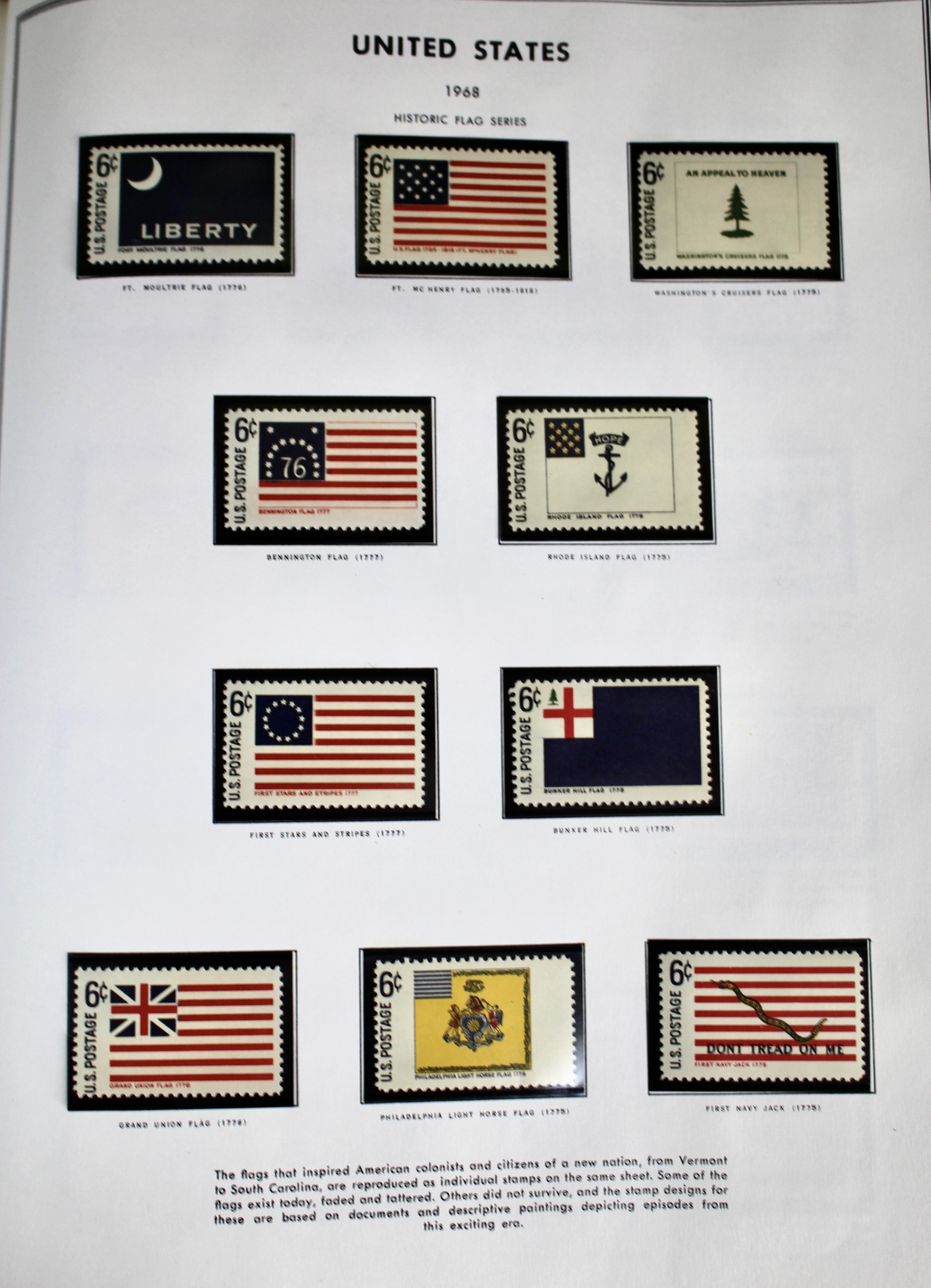 U.S. Postage Stamp Collection, 1851 to 1969