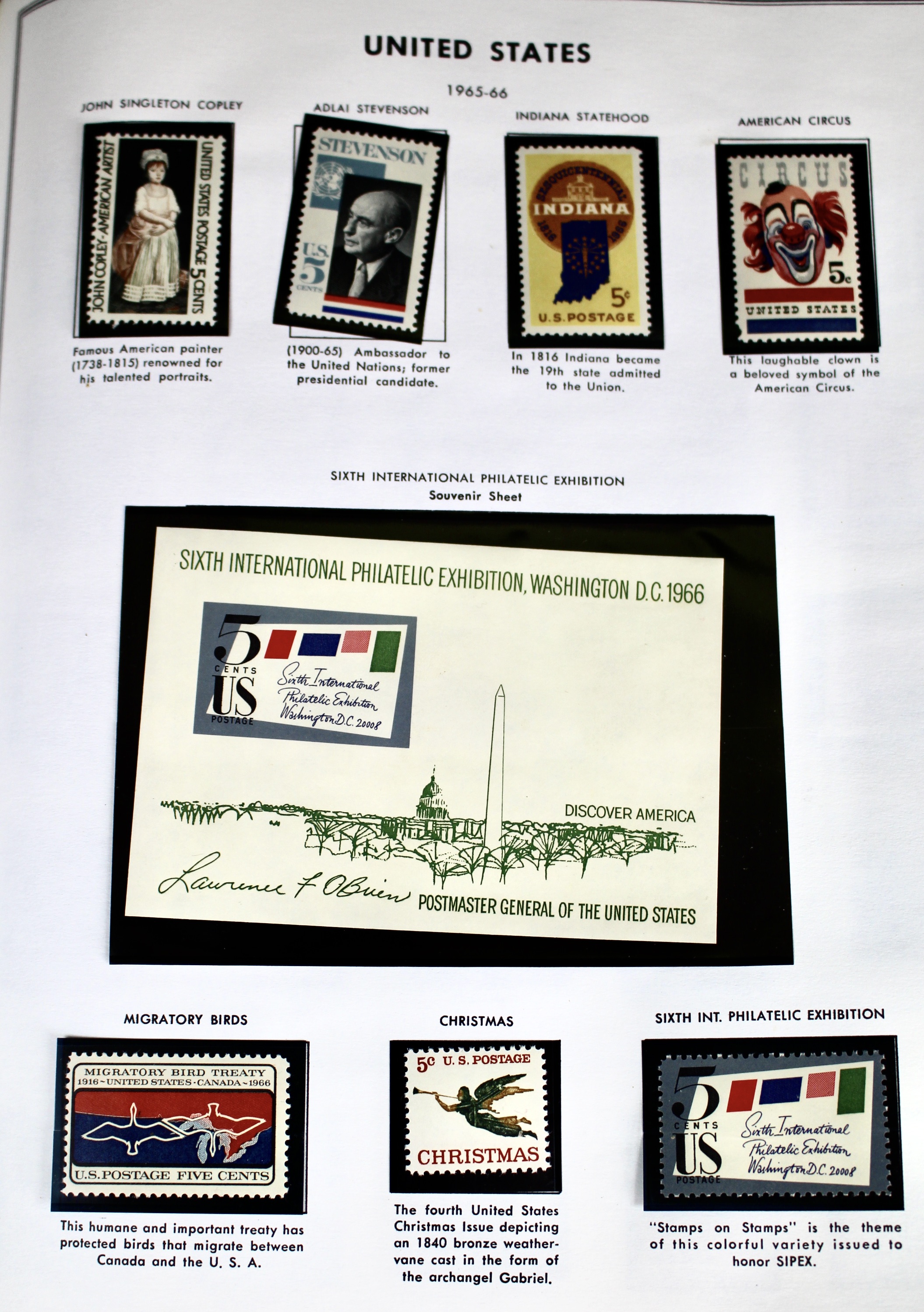 U.S. Postage Stamp Collection, 1851 to 1969