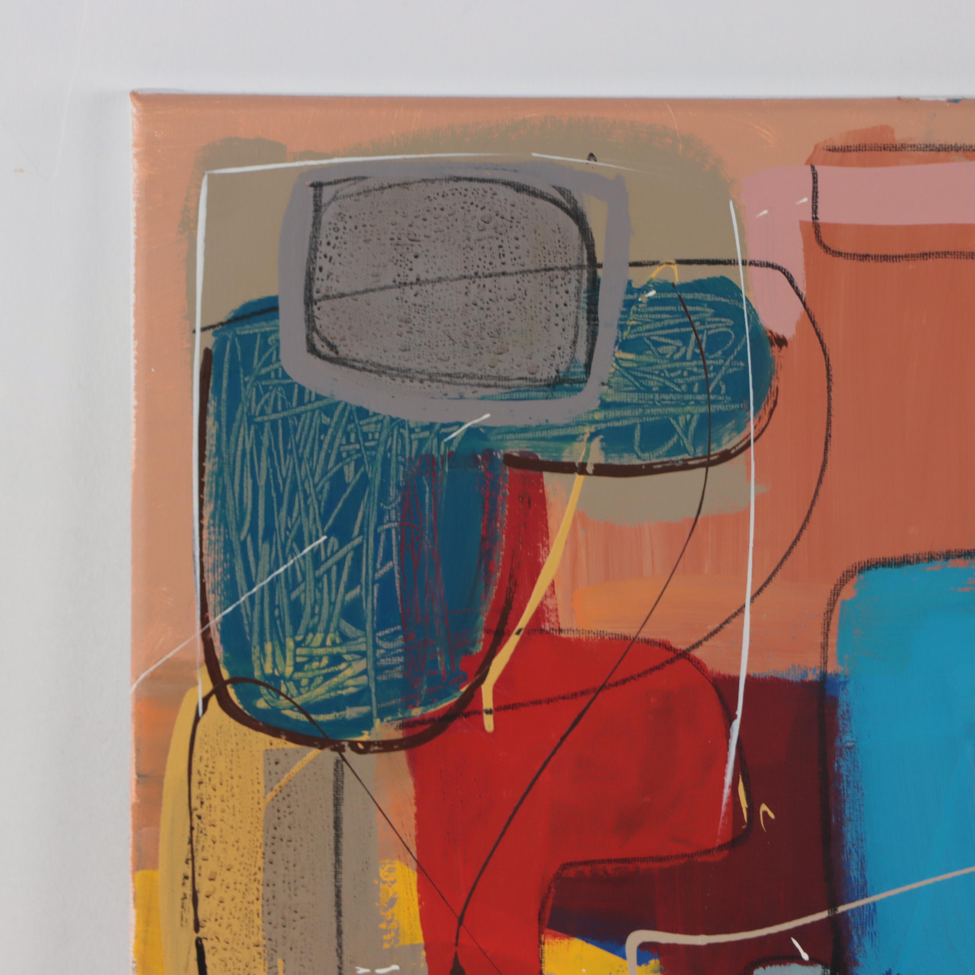 Michel Blázquez Acrylic Painting "Abstract #312," 2023