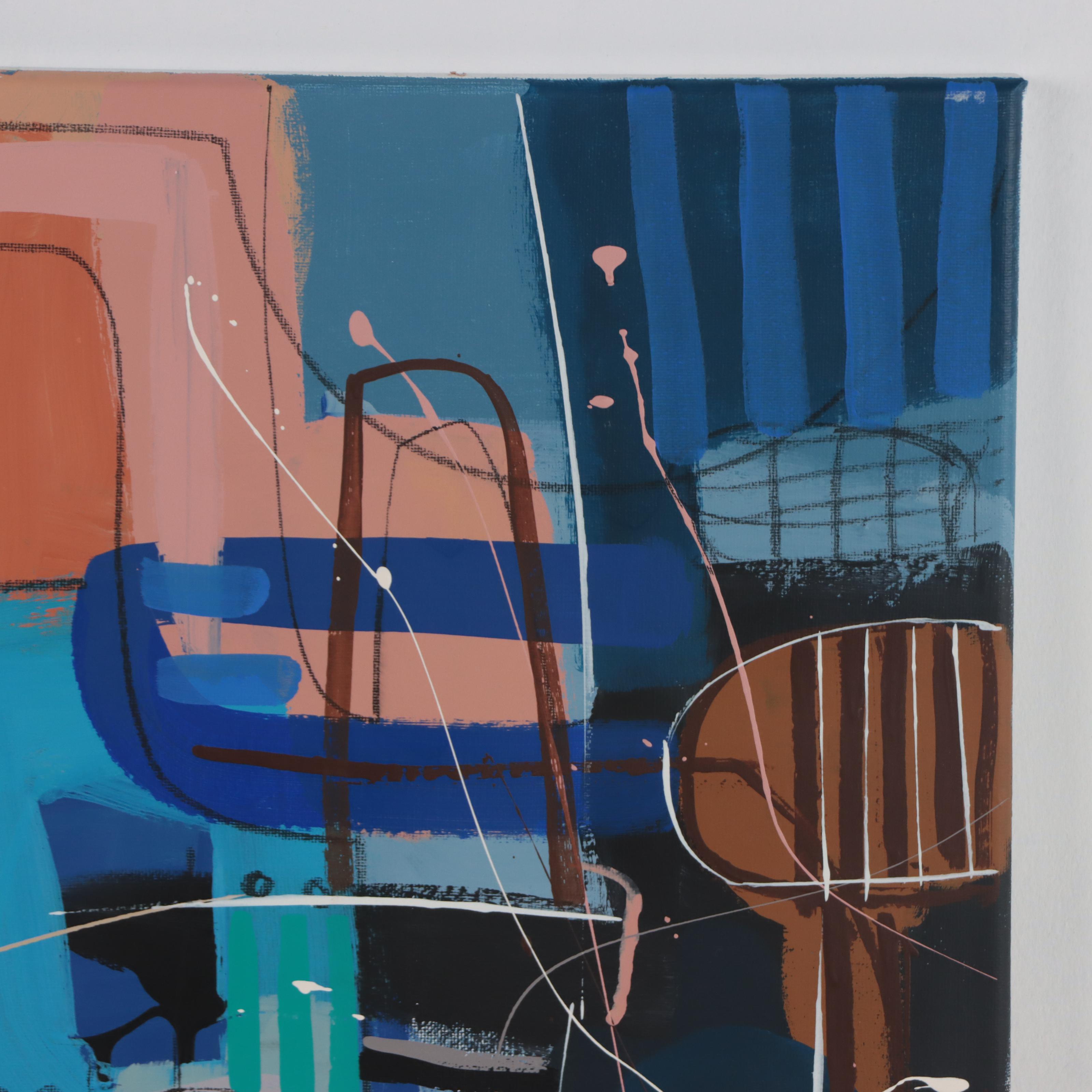 Michel Blázquez Acrylic Painting "Abstract #312," 2023