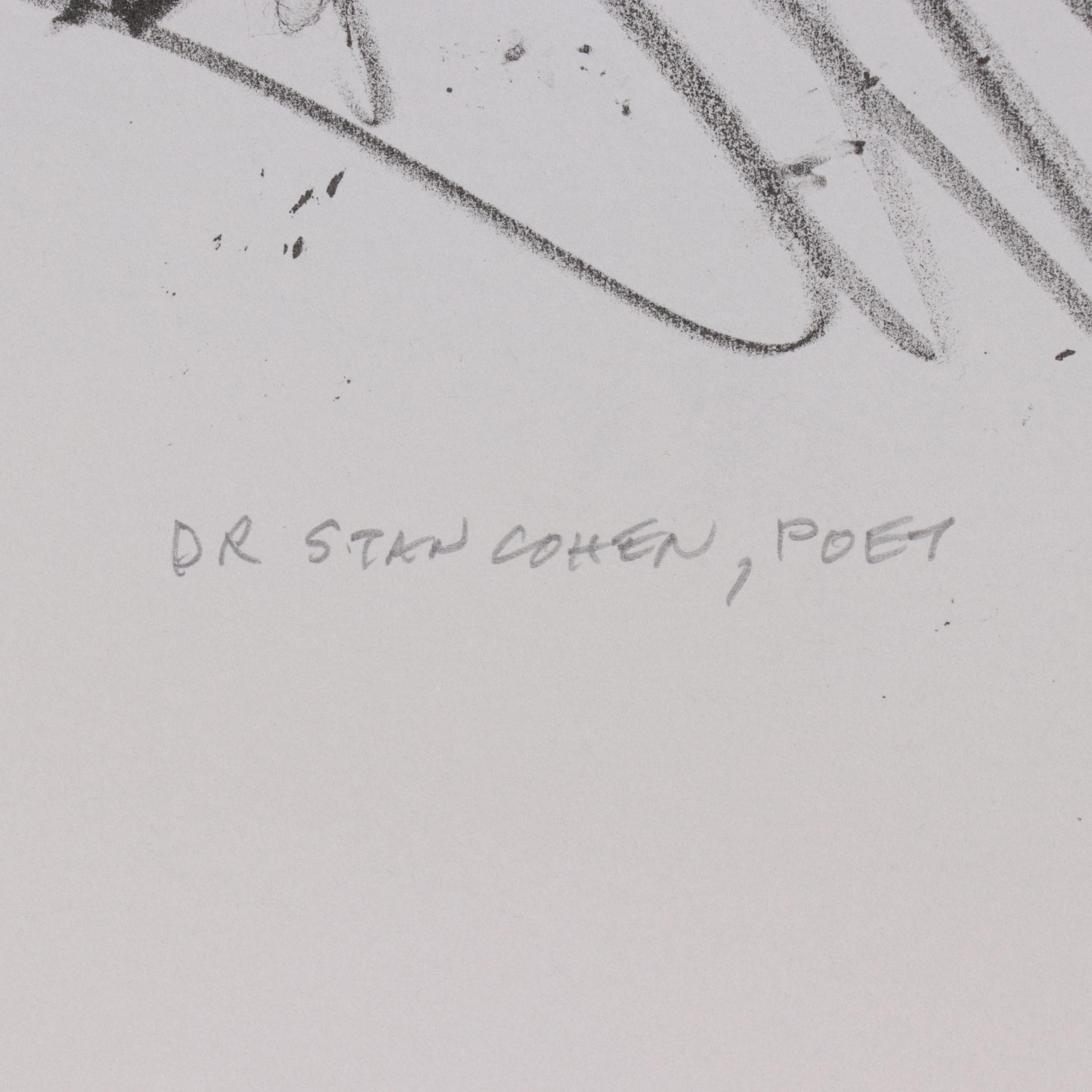 Sidney Chafetz Lithograph "Dr. Stan Cohen, Poet," 2005