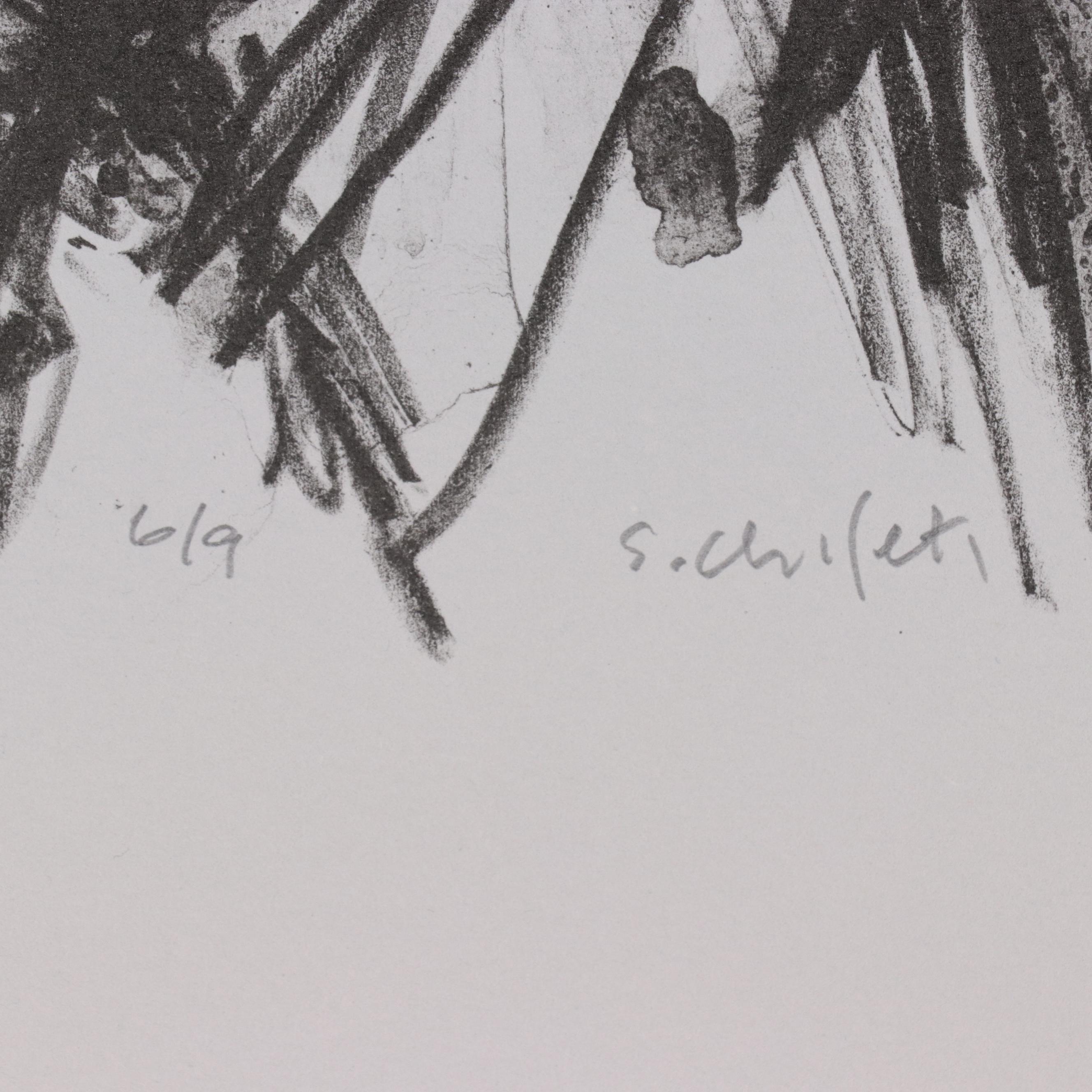 Sidney Chafetz Lithograph "Dr. Stan Cohen, Poet," 2005