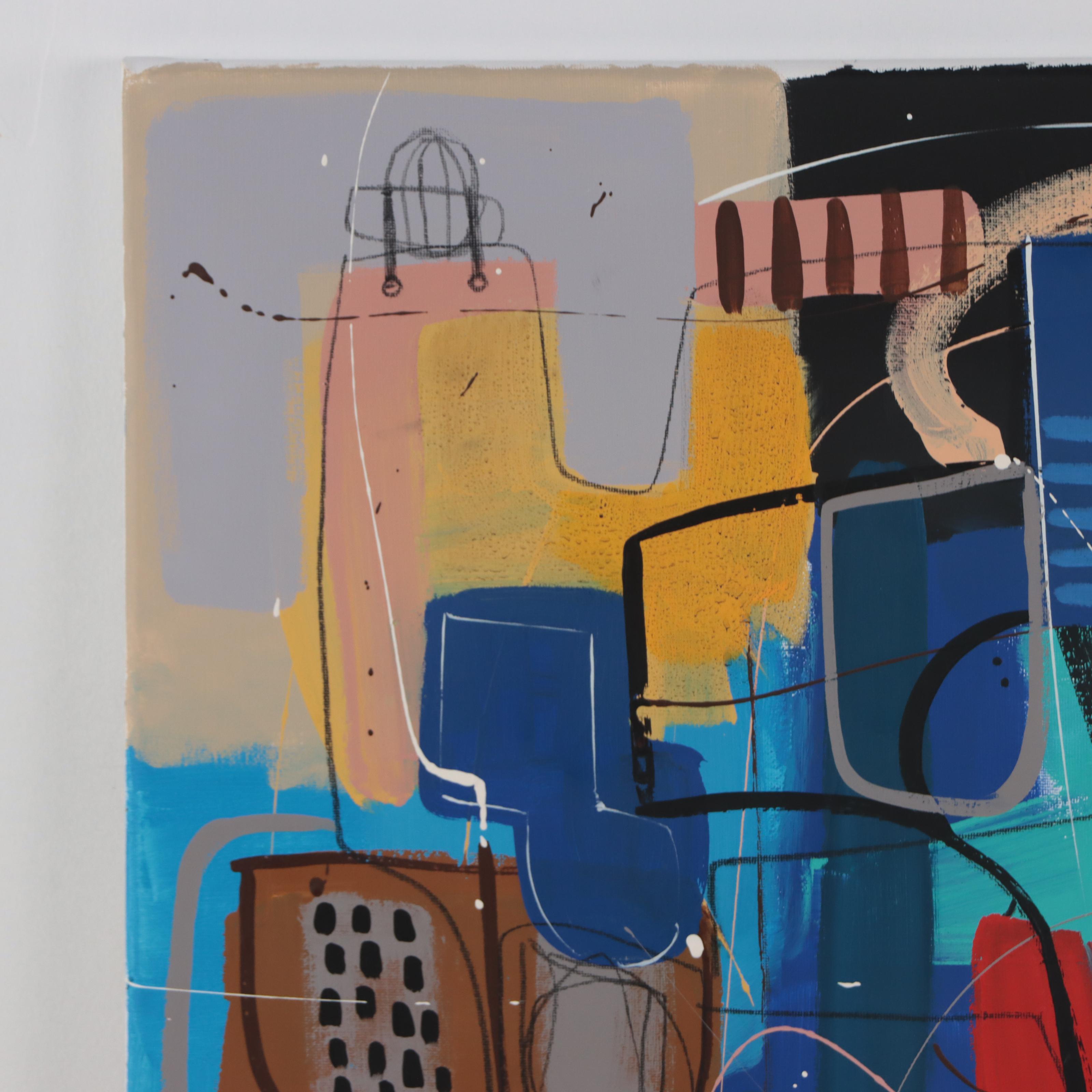 Michel Blázquez Acrylic Painting "Abstract #311," 2023