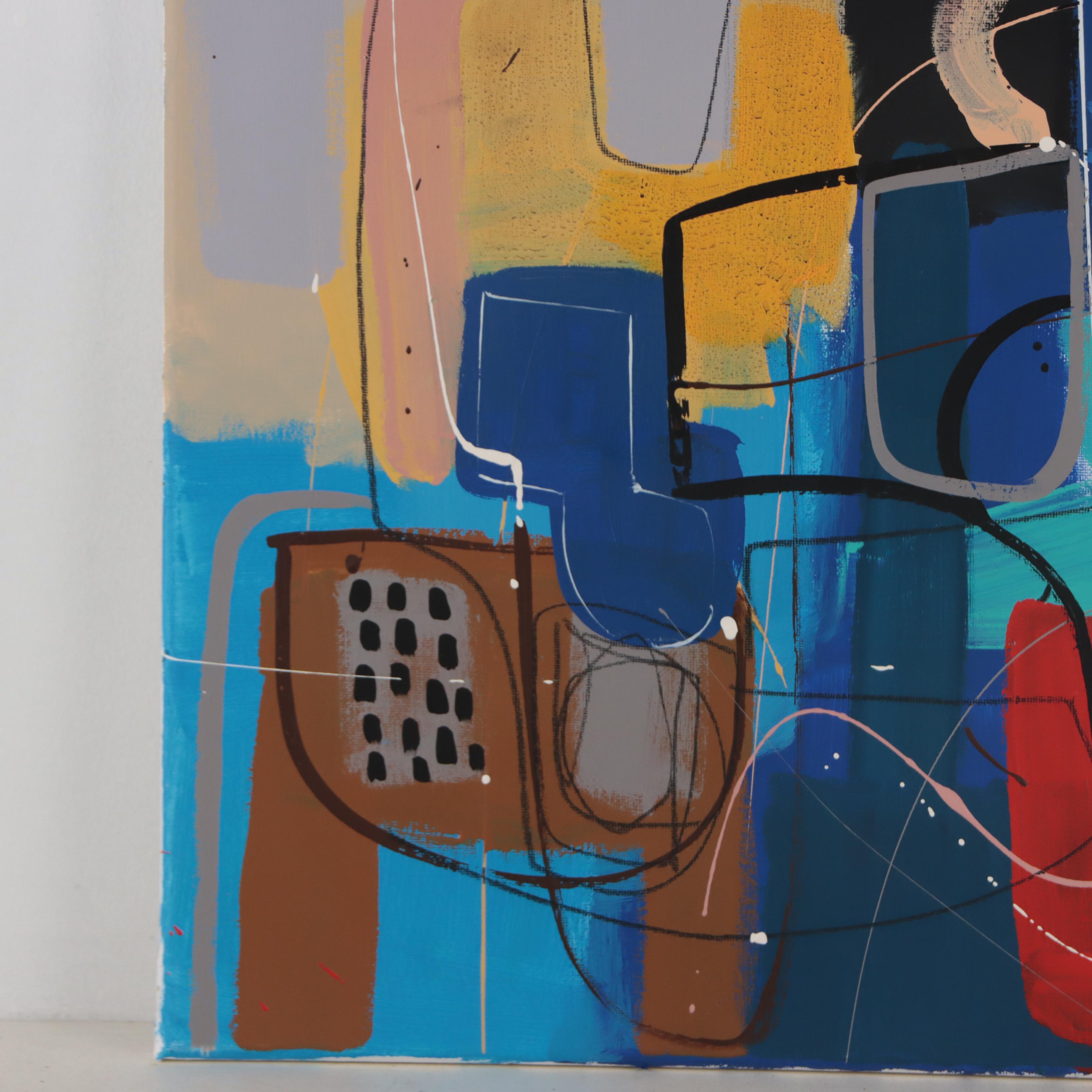 Michel Blázquez Acrylic Painting "Abstract #311," 2023