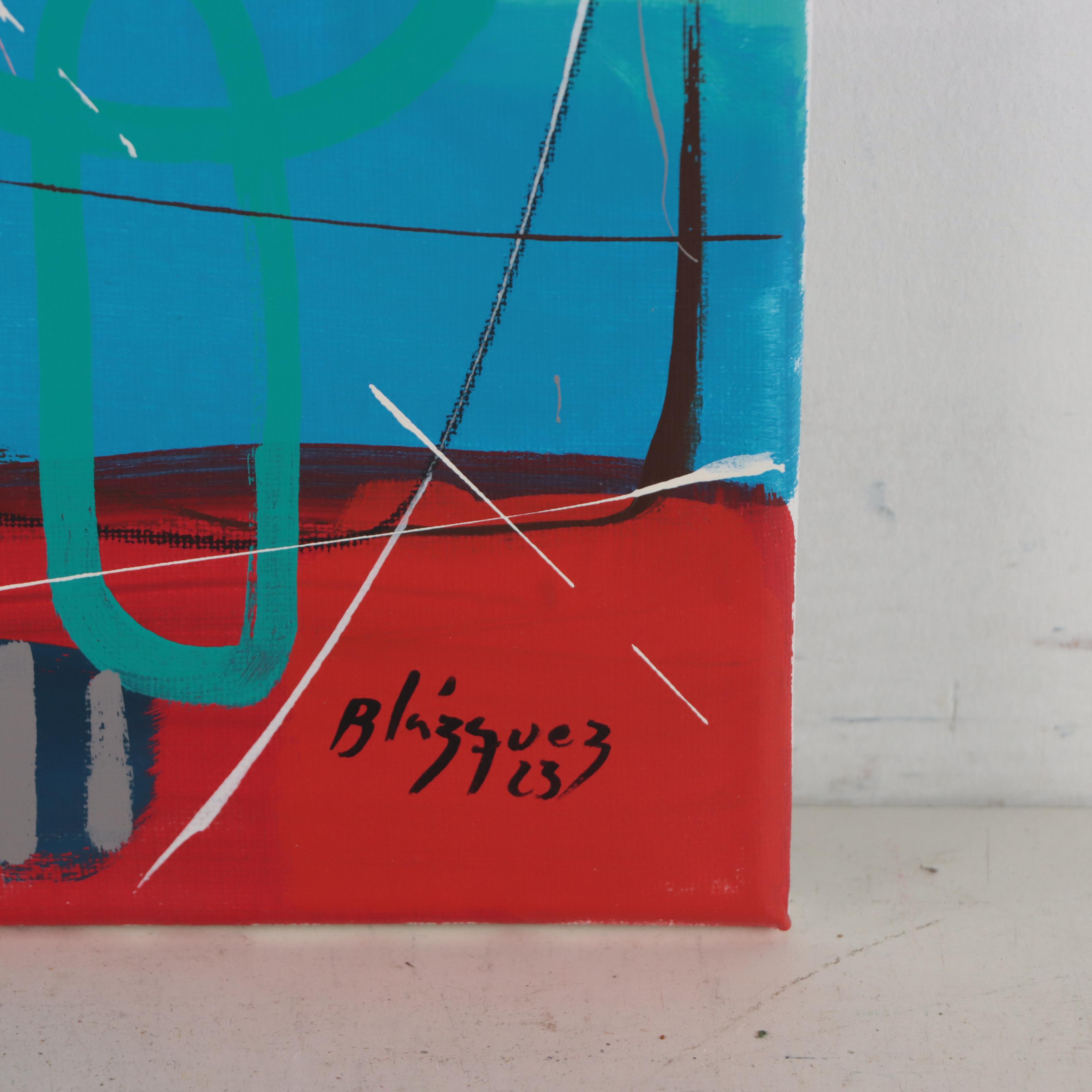 Michel Blázquez Acrylic Painting "Abstract #311," 2023