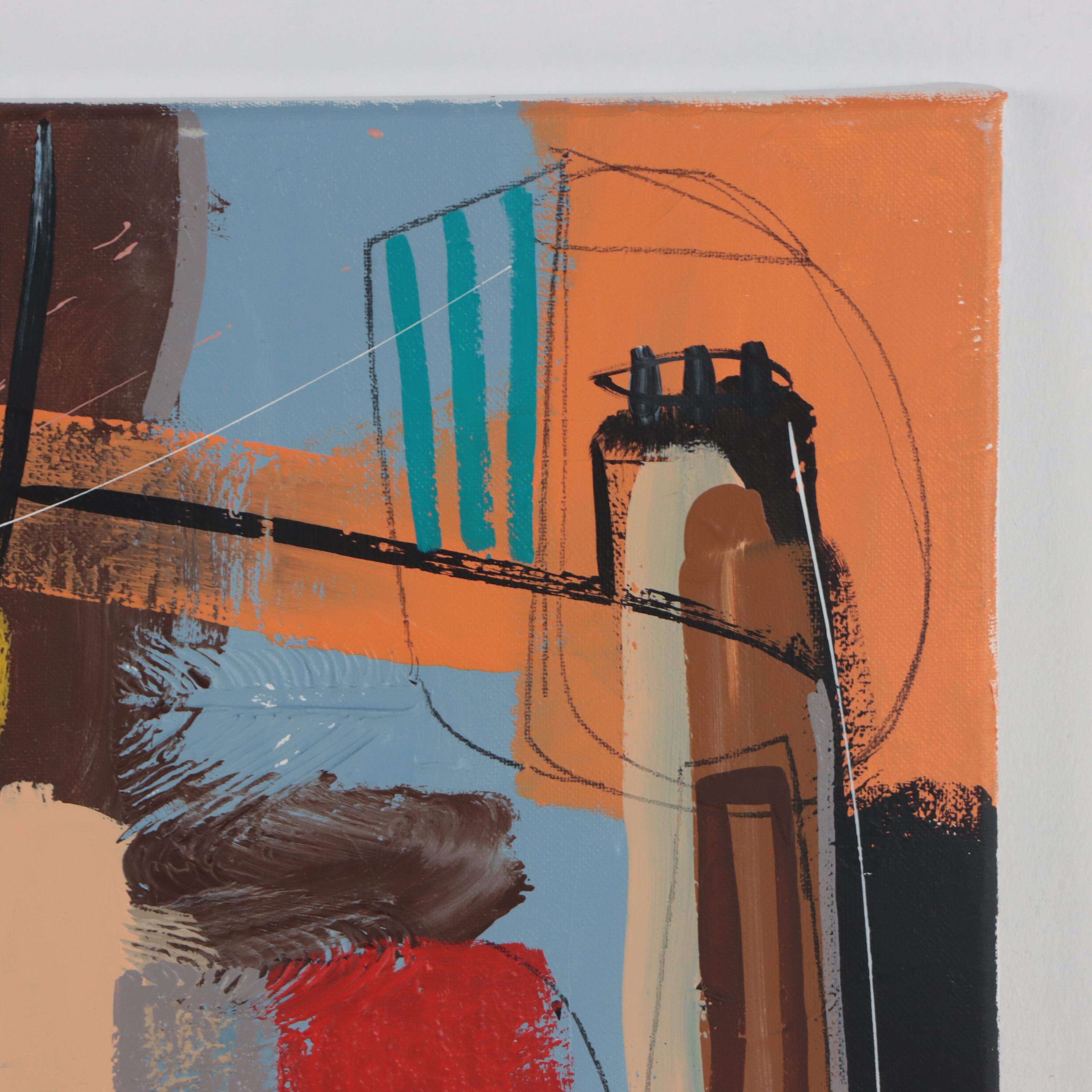 Michel Blázquez Mixed Media Painting "Abstract #314," 2023