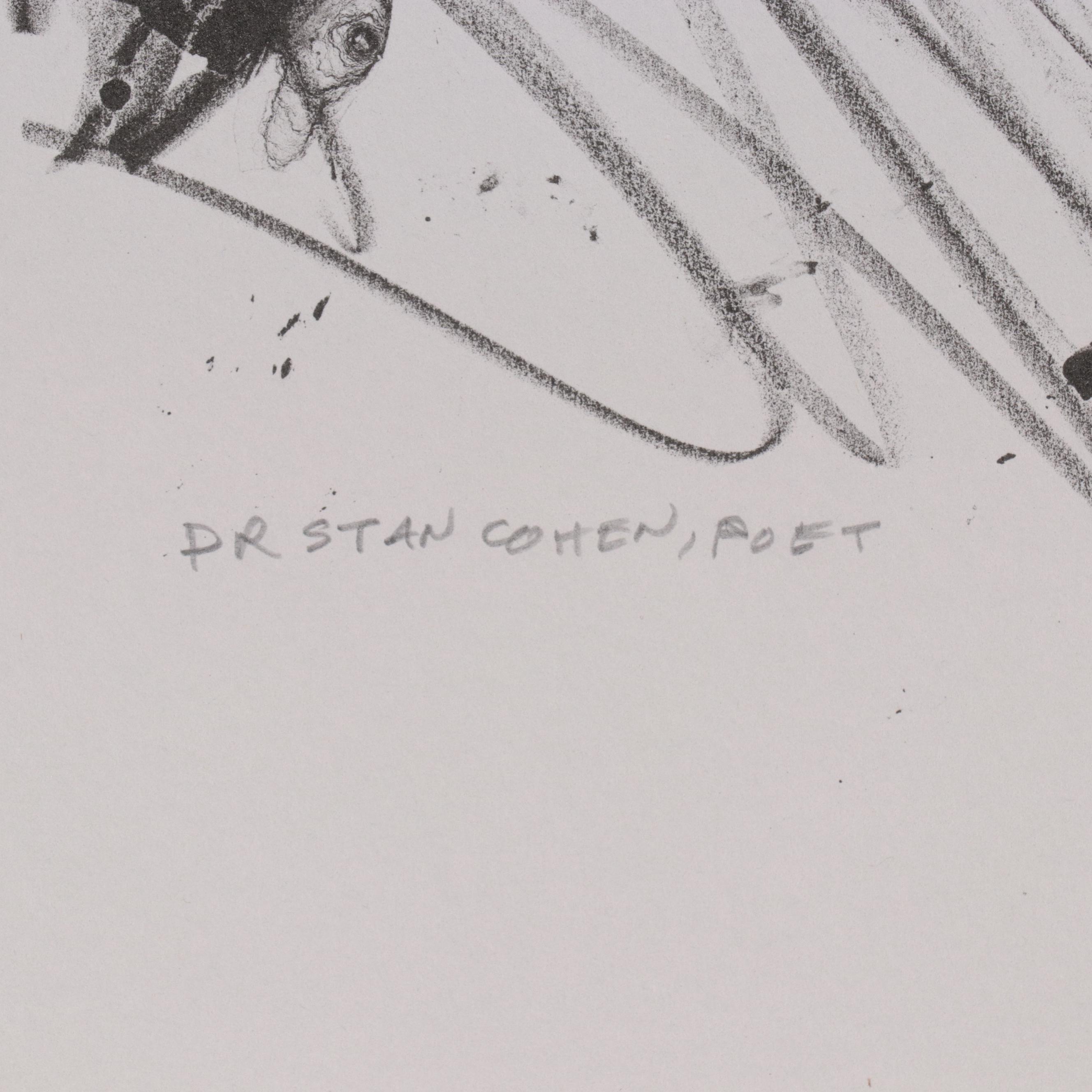 Sidney Chafetz Lithograph "Dr. Stan Cohen, Poet," 2005