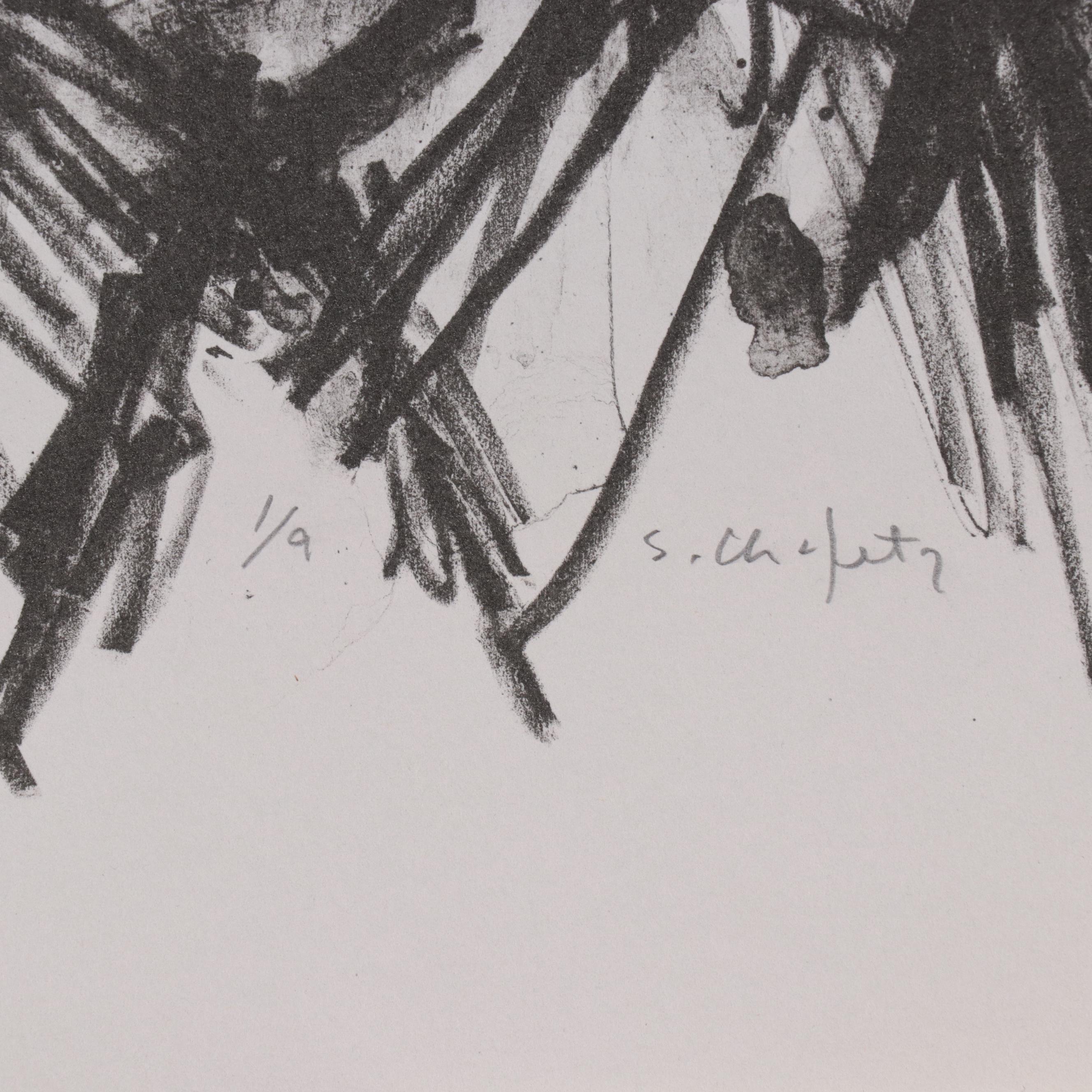 Sidney Chafetz Lithograph "Dr. Stan Cohen, Poet," 2005