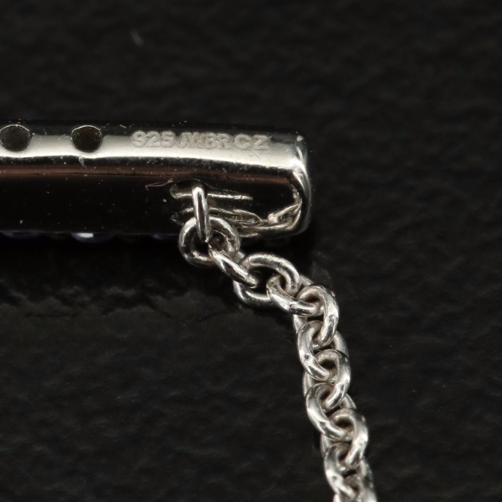 Sterling Cubic Zirconia Cross Necklace