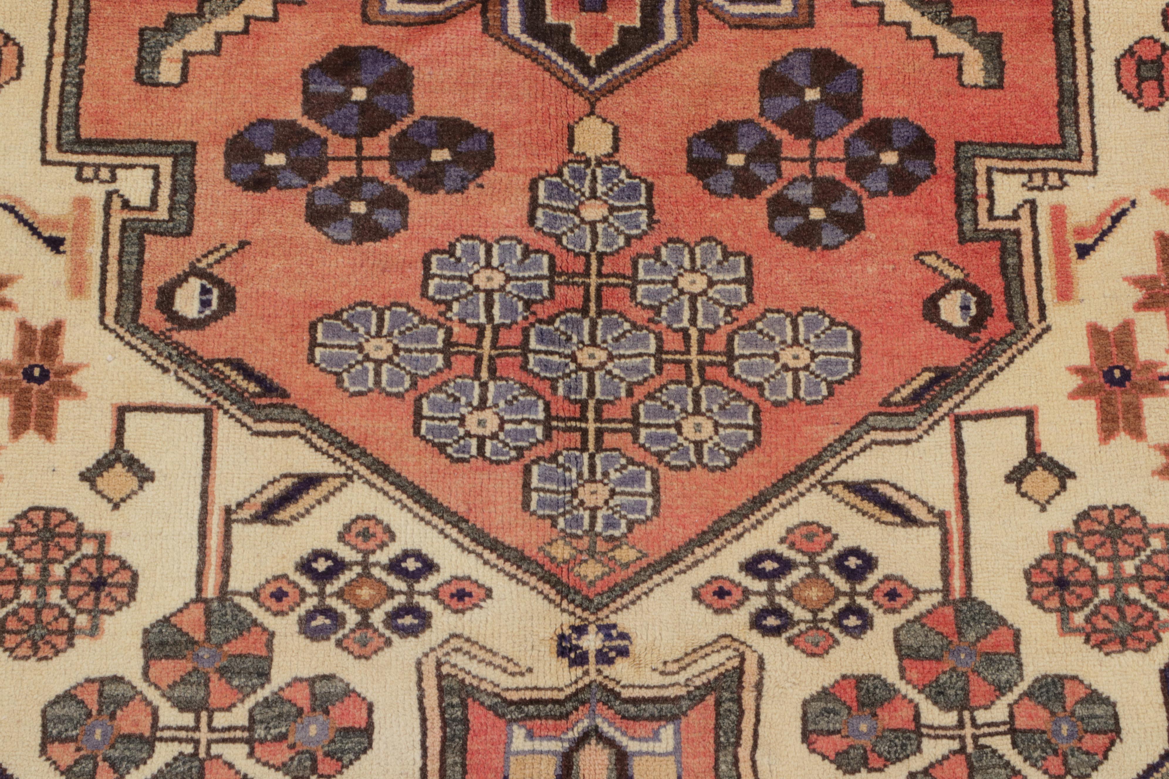 4'6 x 6'11 Hand-Knotted Persian Hamadan Area Rug