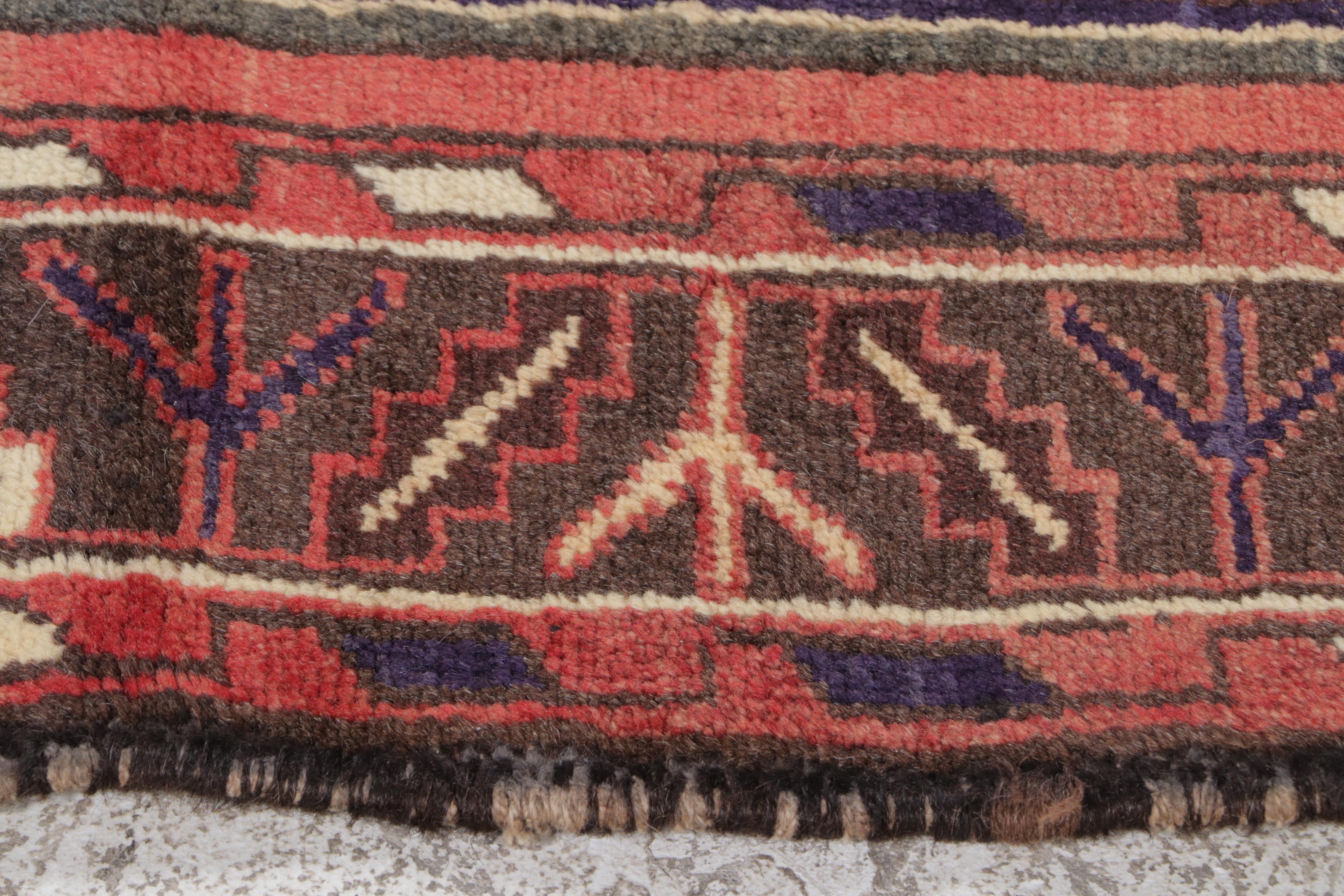 4'6 x 6'11 Hand-Knotted Persian Hamadan Area Rug