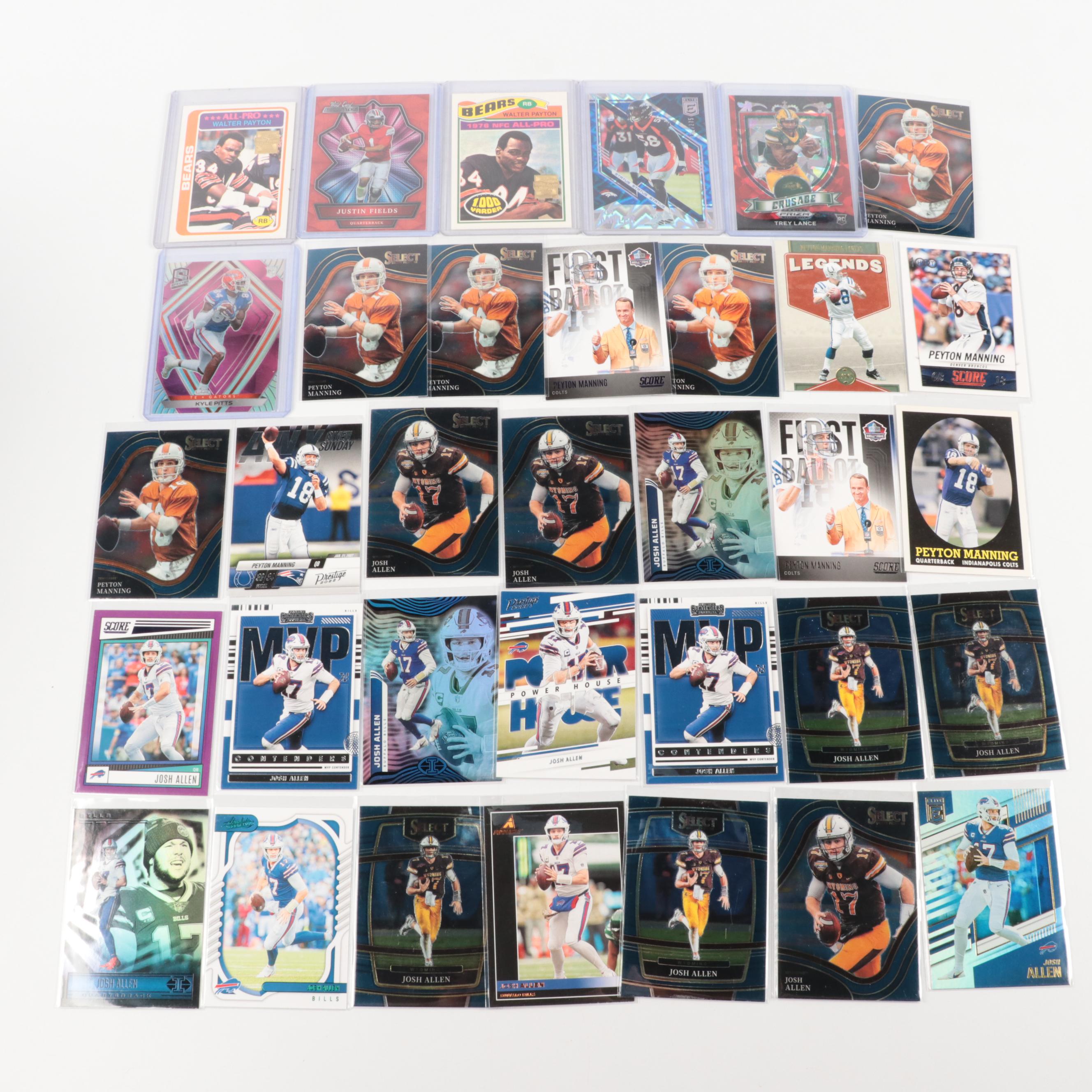 Zenith with Other Football Cards, Josh Allen, Tom Brady, and More, 1980s–2020s